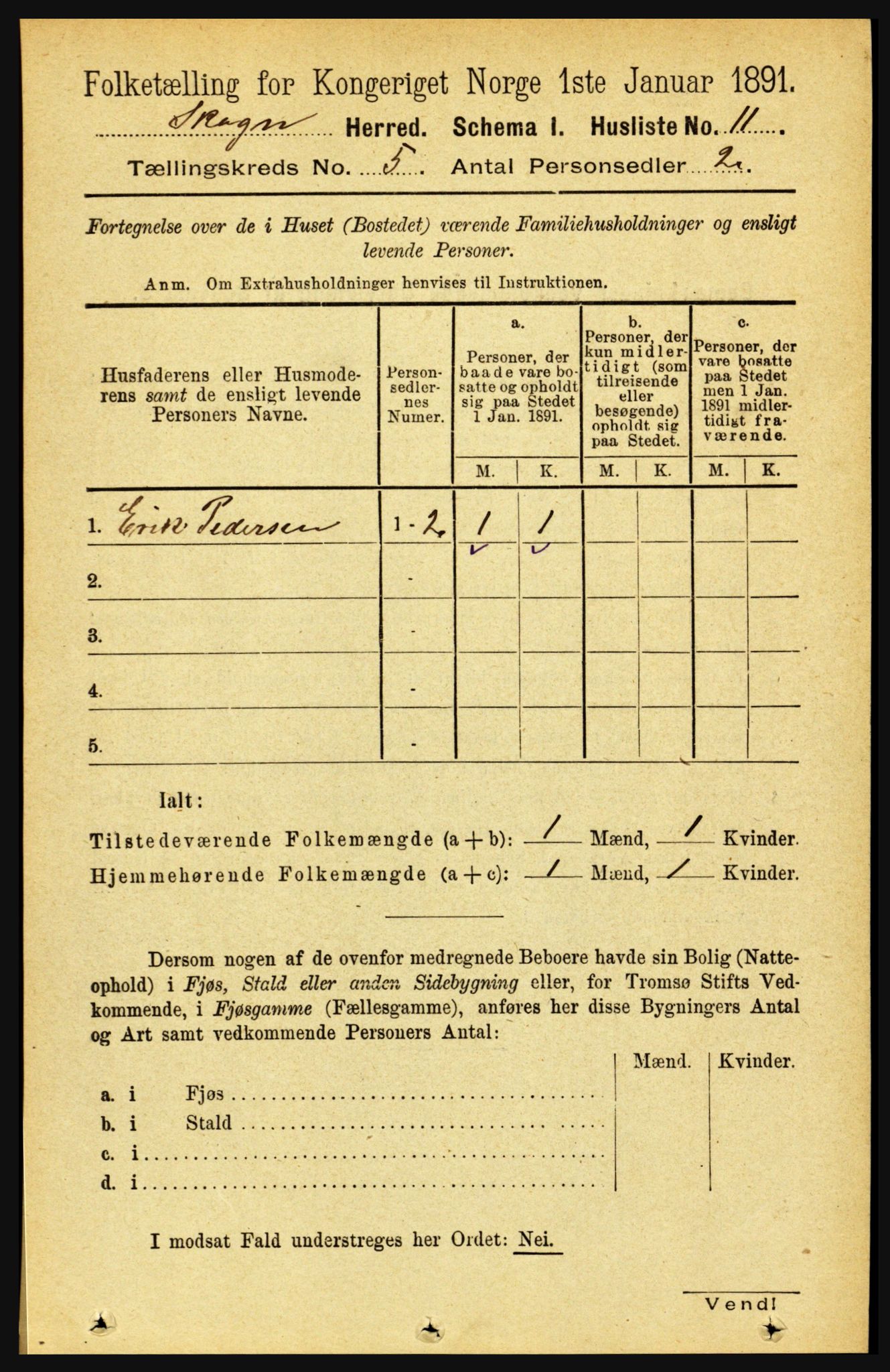 RA, Folketelling 1891 for 1719 Skogn herred, 1891, s. 2855