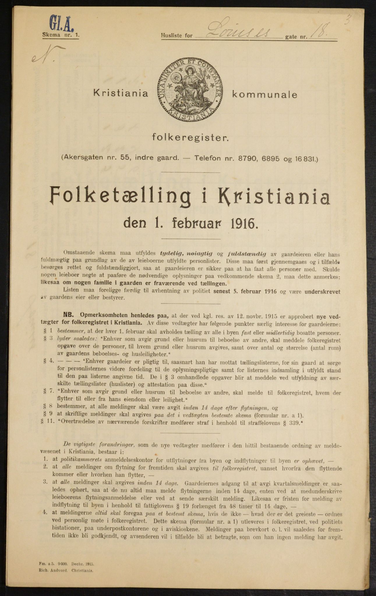 OBA, Kommunal folketelling 1.2.1916 for Kristiania, 1916, s. 59704