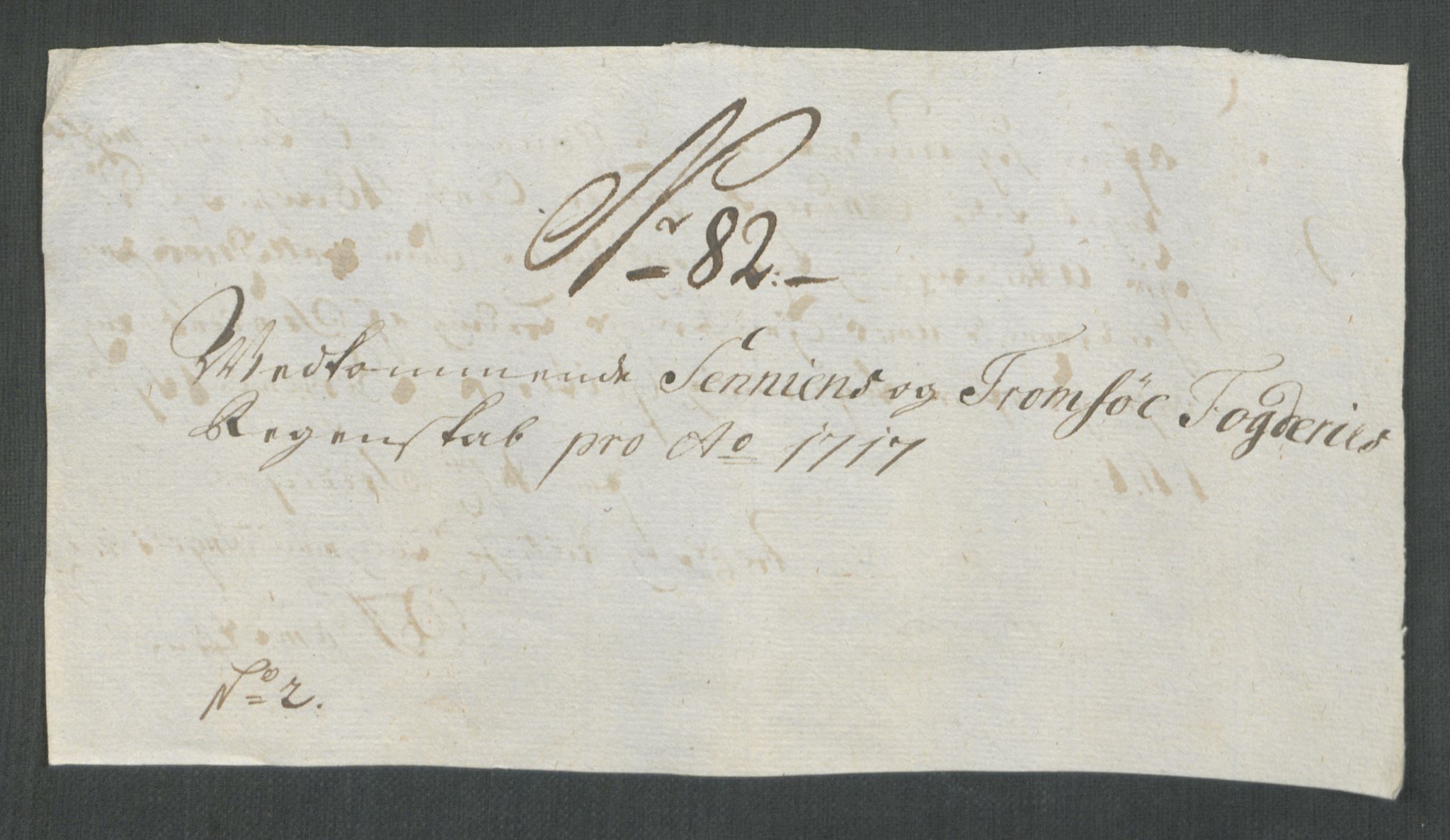 Rentekammeret inntil 1814, Reviderte regnskaper, Fogderegnskap, AV/RA-EA-4092/R68/L4763: Fogderegnskap Senja og Troms, 1717, s. 398