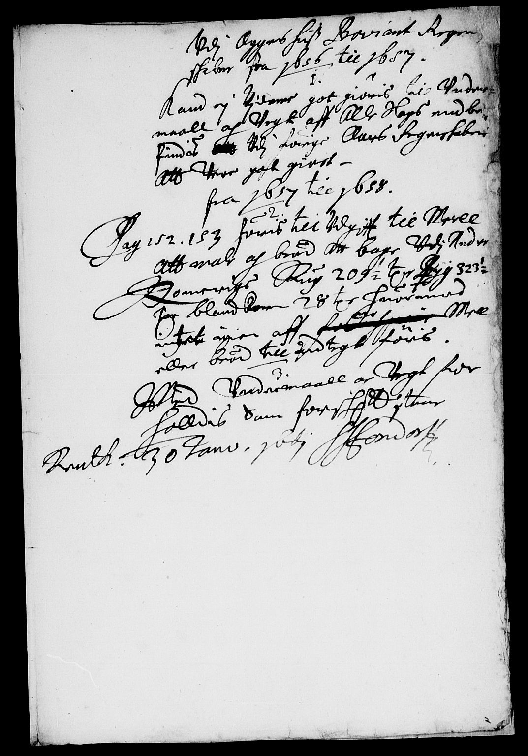 Rentekammeret inntil 1814, Reviderte regnskaper, Lensregnskaper, AV/RA-EA-5023/R/Rb/Rba/L0254: Akershus len, 1656-1661