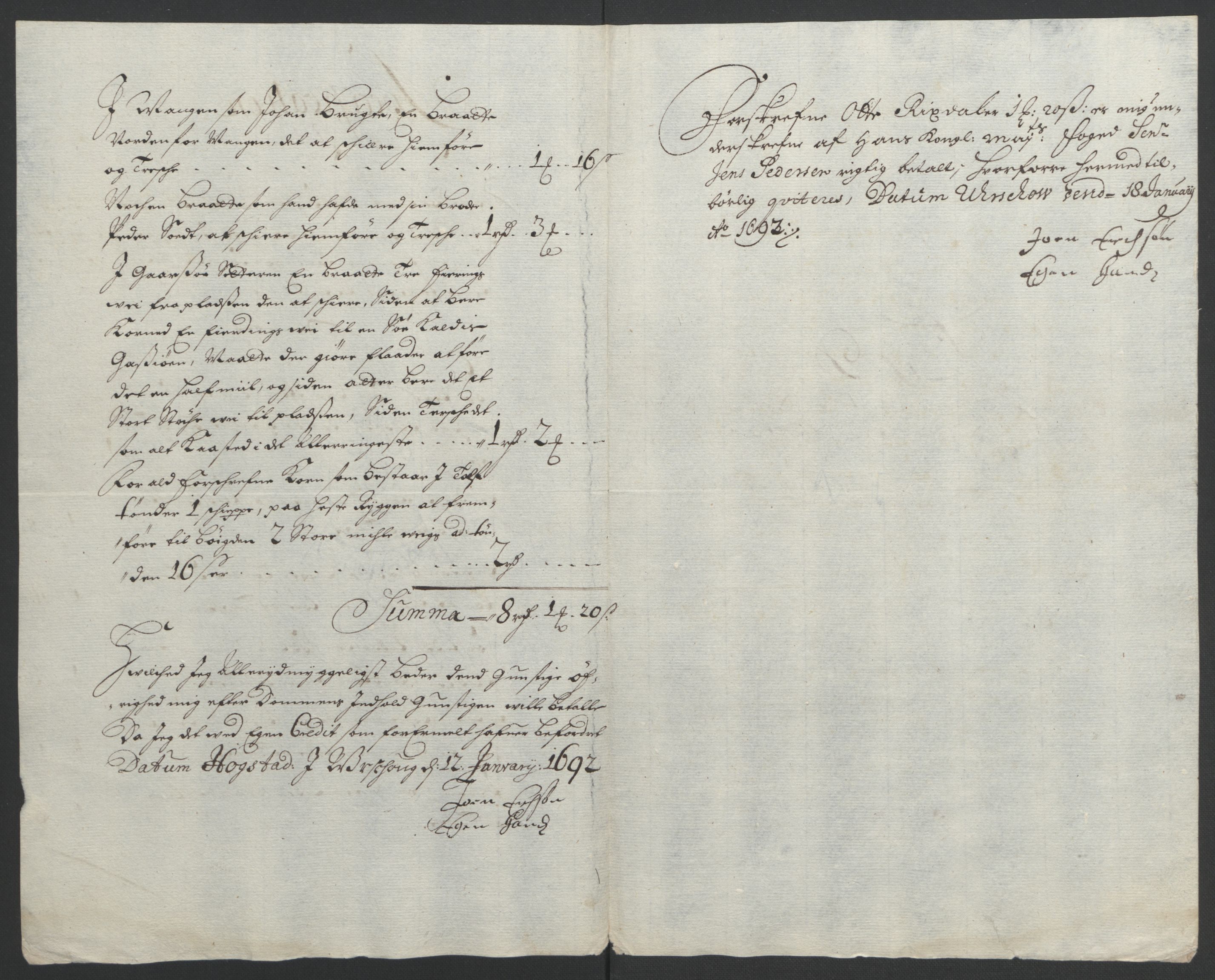 Rentekammeret inntil 1814, Reviderte regnskaper, Fogderegnskap, AV/RA-EA-4092/R11/L0577: Fogderegnskap Nedre Romerike, 1692, s. 47