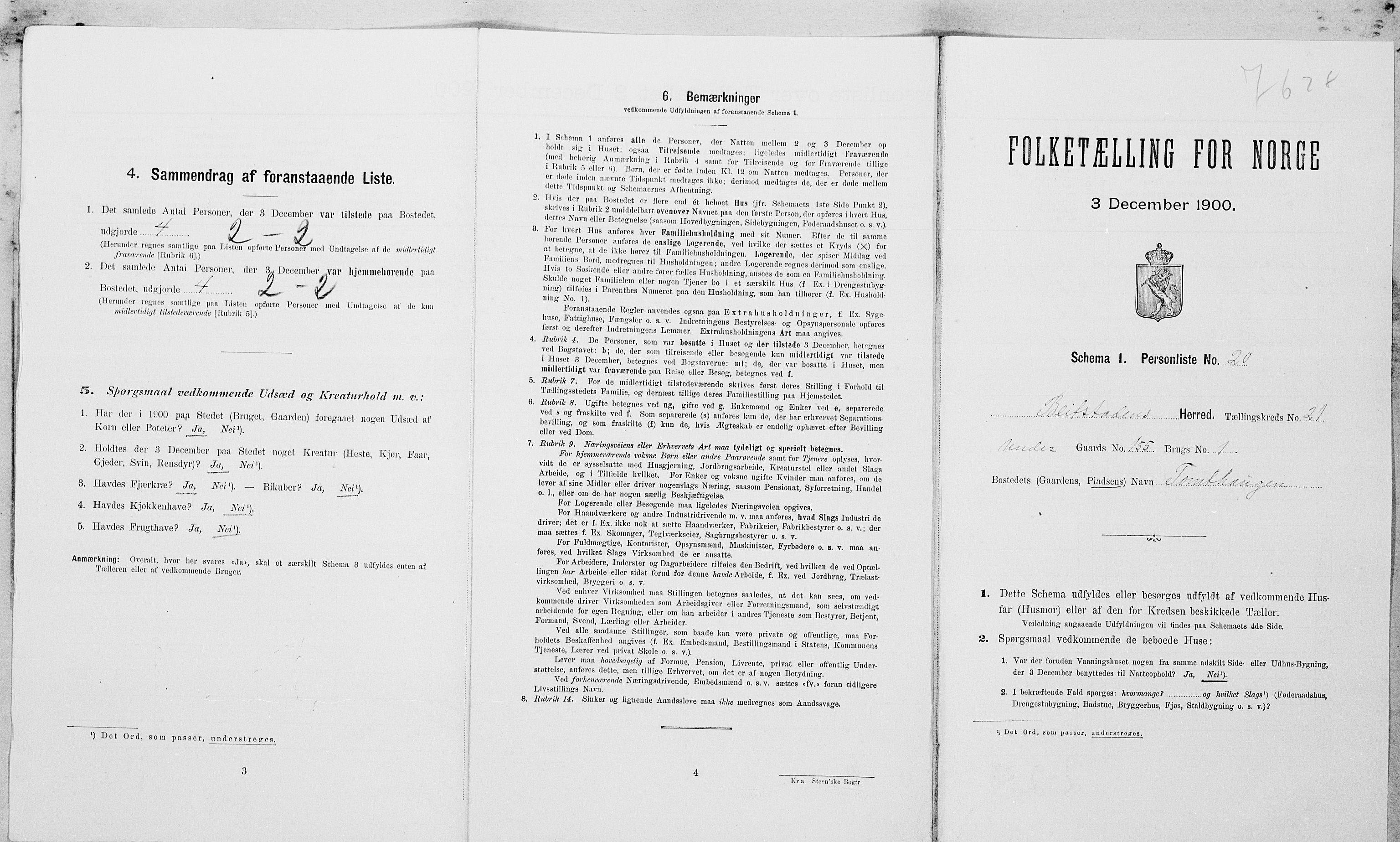 SAT, Folketelling 1900 for 1727 Beitstad herred, 1900, s. 1470