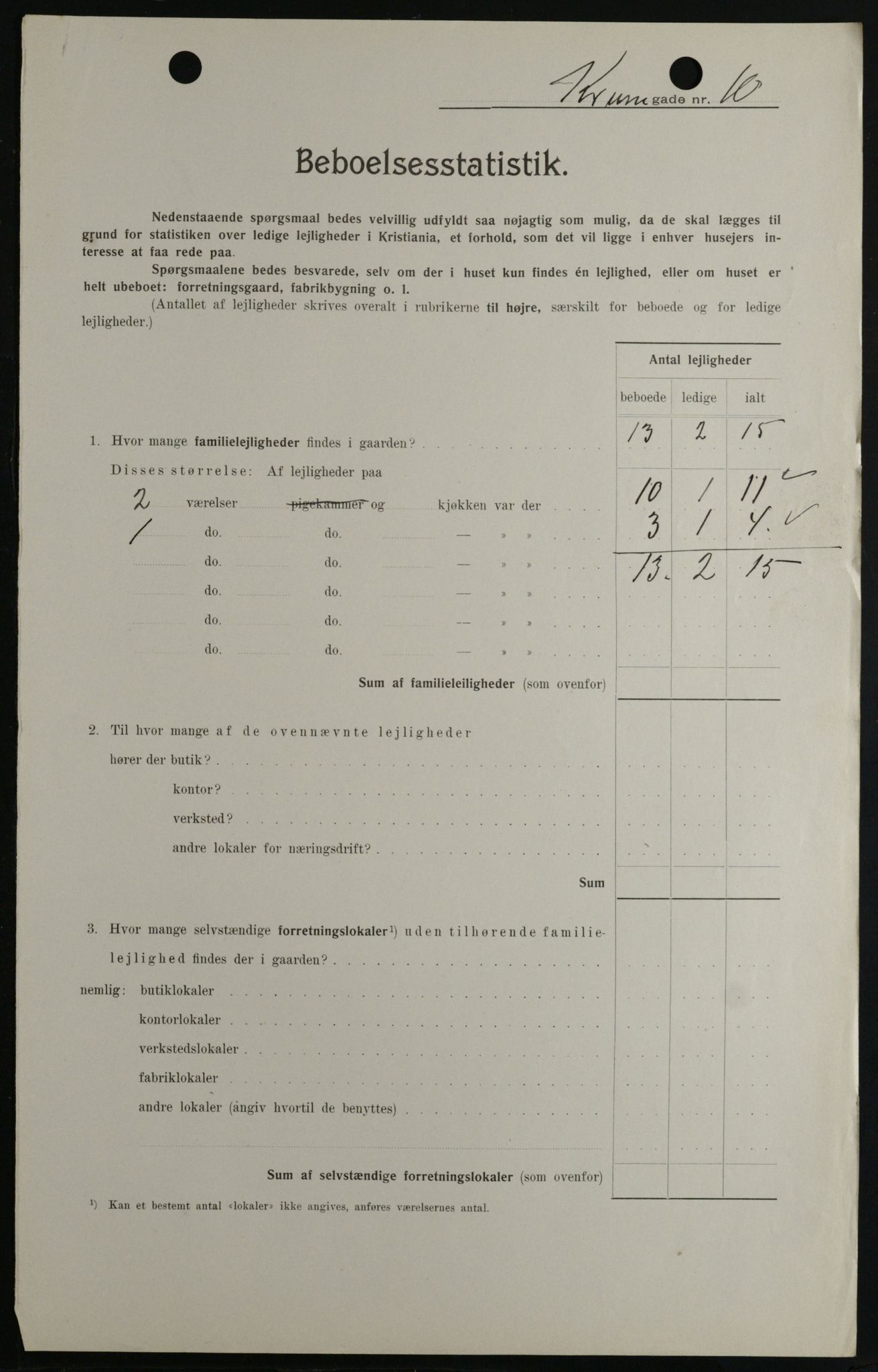 OBA, Kommunal folketelling 1.2.1908 for Kristiania kjøpstad, 1908, s. 49269