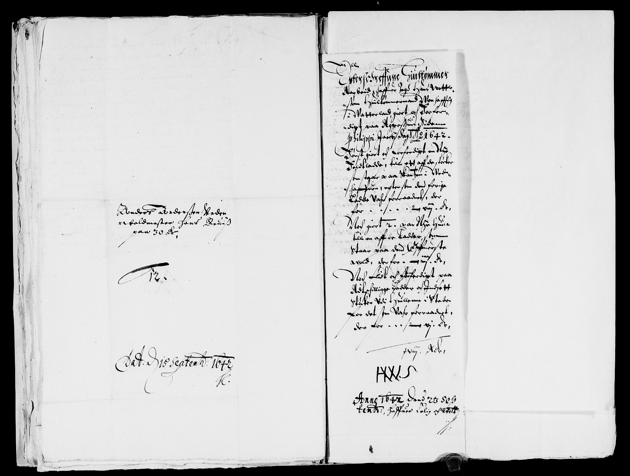 Rentekammeret inntil 1814, Reviderte regnskaper, Lensregnskaper, AV/RA-EA-5023/R/Rb/Rba/L0169: Akershus len, 1642-1643
