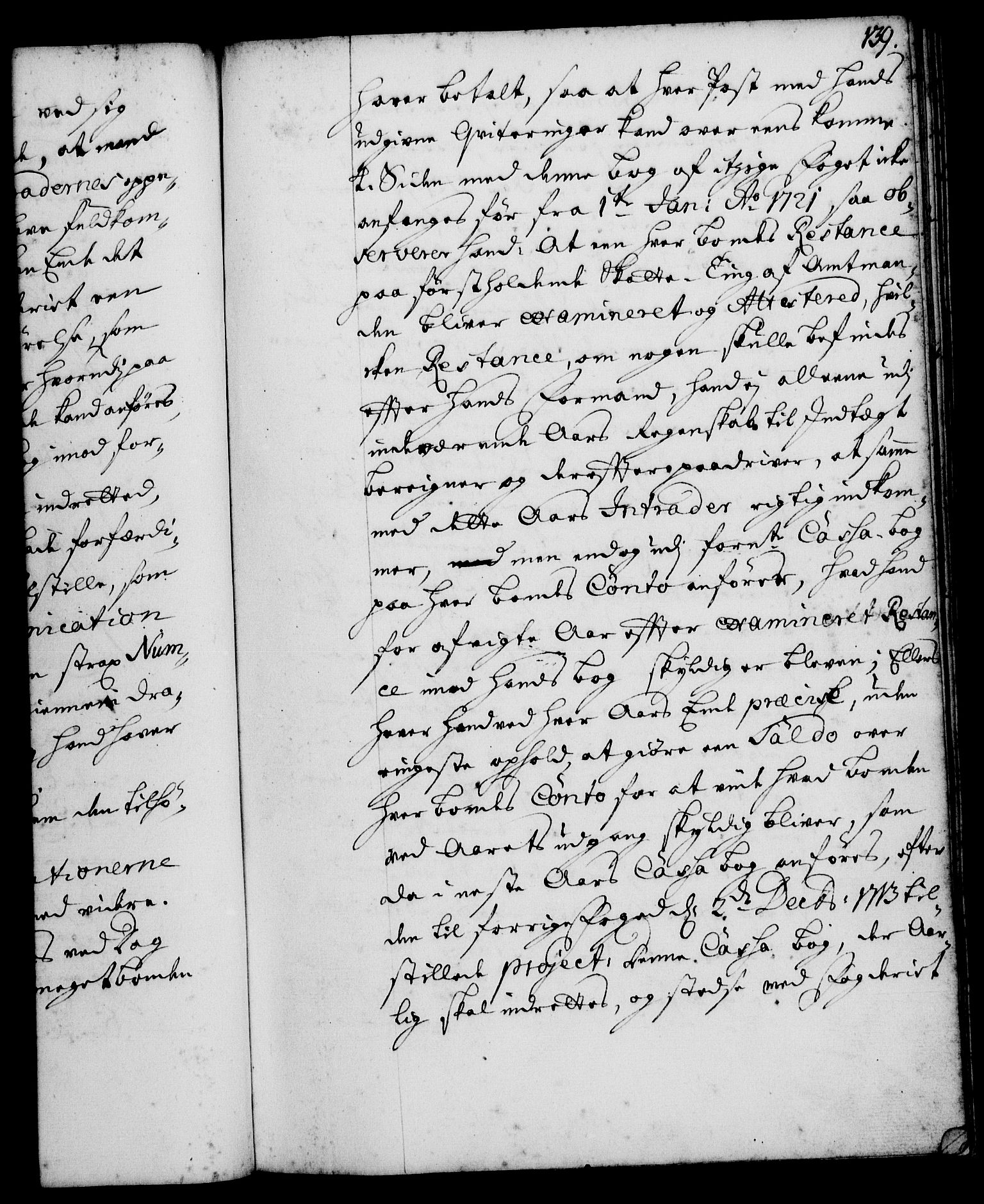 Rentekammeret, Kammerkanselliet, RA/EA-3111/G/Gg/Ggi/L0001: Norsk instruksjonsprotokoll med register (merket RK 53.34), 1720-1729, s. 139