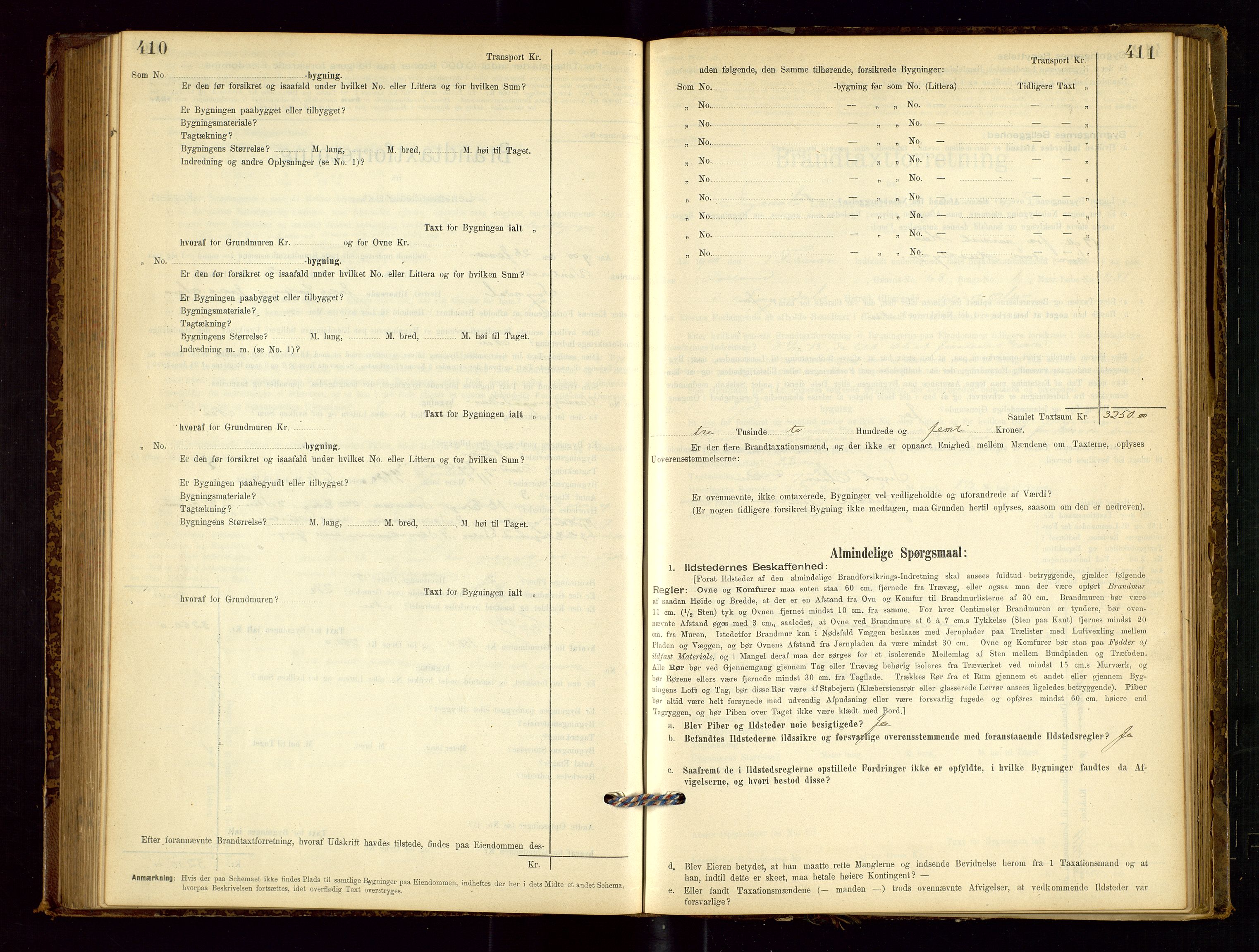 Sokndal lensmannskontor, SAST/A-100417/Gob/L0001: "Brandtaxt-Protokol", 1895-1902, s. 410-411