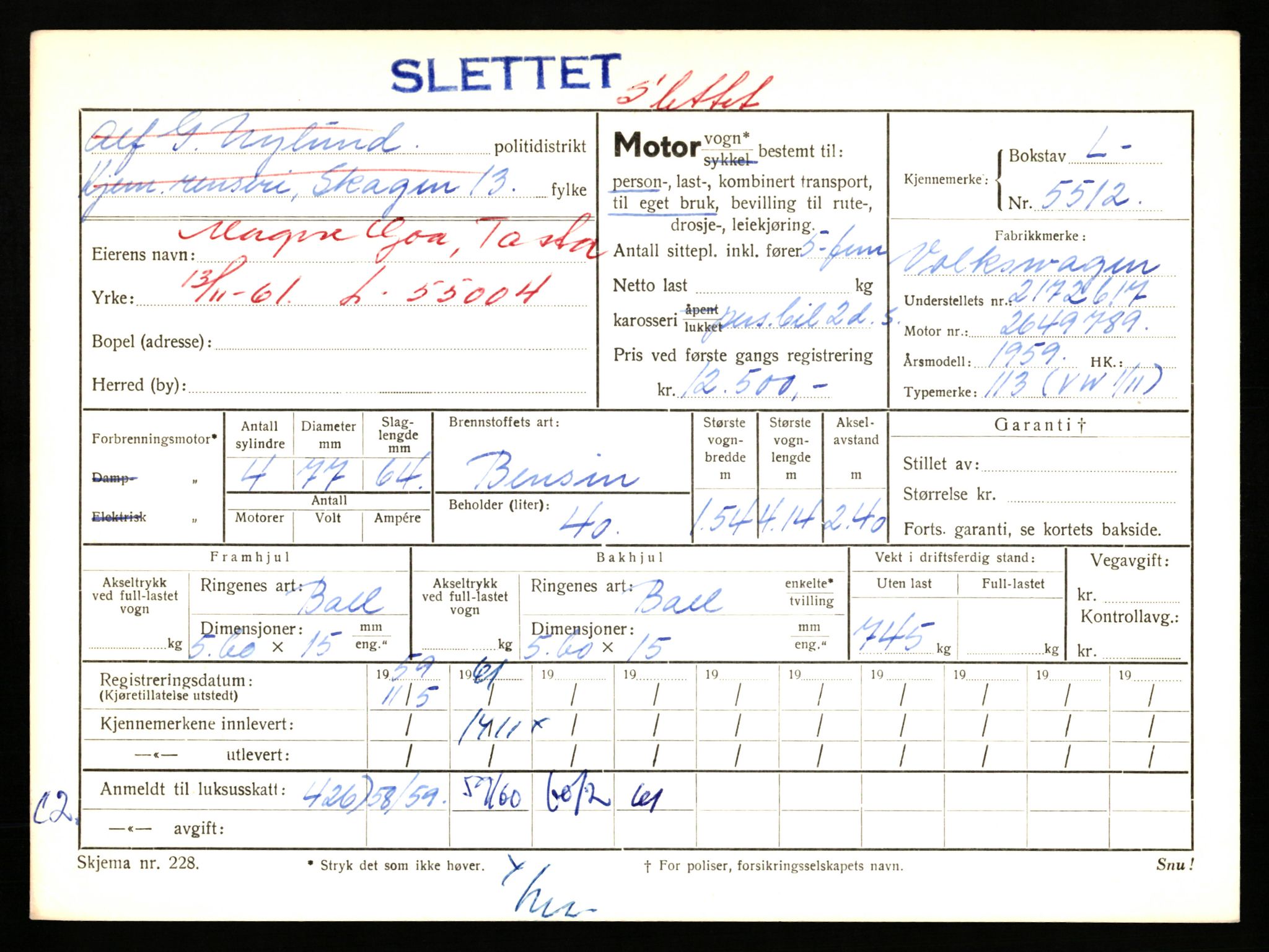 Stavanger trafikkstasjon, AV/SAST-A-101942/0/F/L0015: L-5500 - L-5949, 1930-1971, s. 71