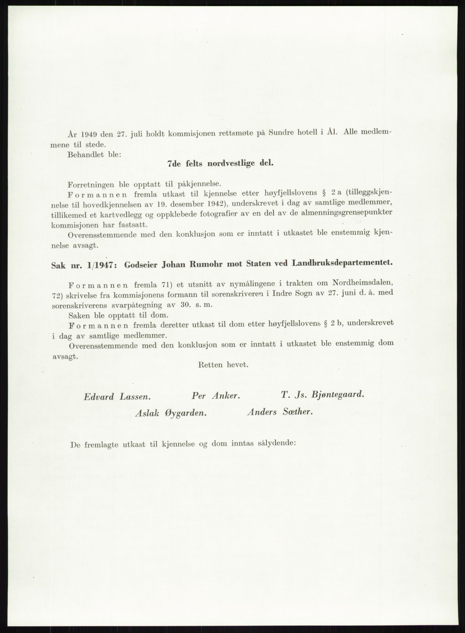 Høyfjellskommisjonen, AV/RA-S-1546/X/Xa/L0001: Nr. 1-33, 1909-1953, s. 3250