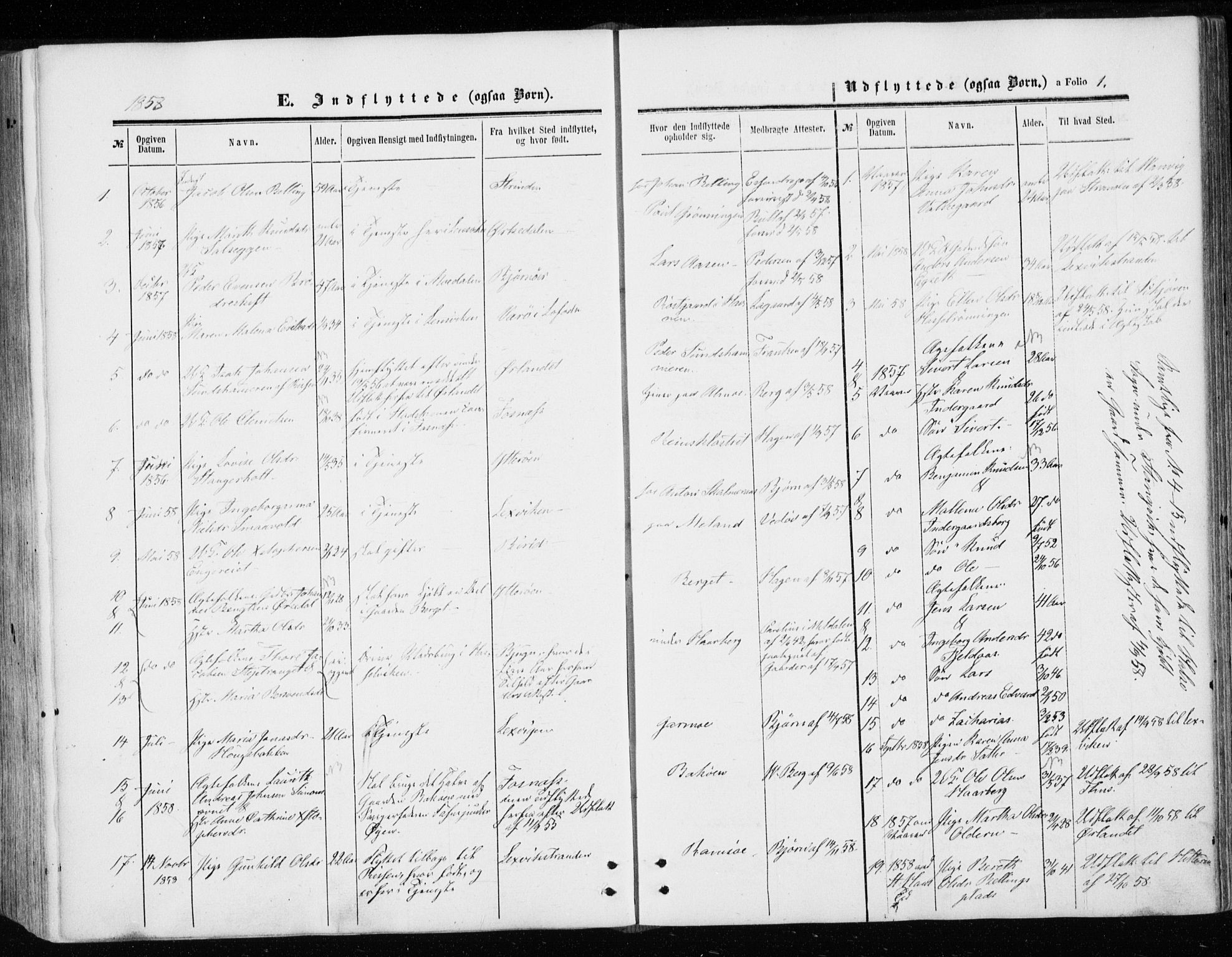 Ministerialprotokoller, klokkerbøker og fødselsregistre - Sør-Trøndelag, SAT/A-1456/646/L0612: Ministerialbok nr. 646A10, 1858-1869, s. 1