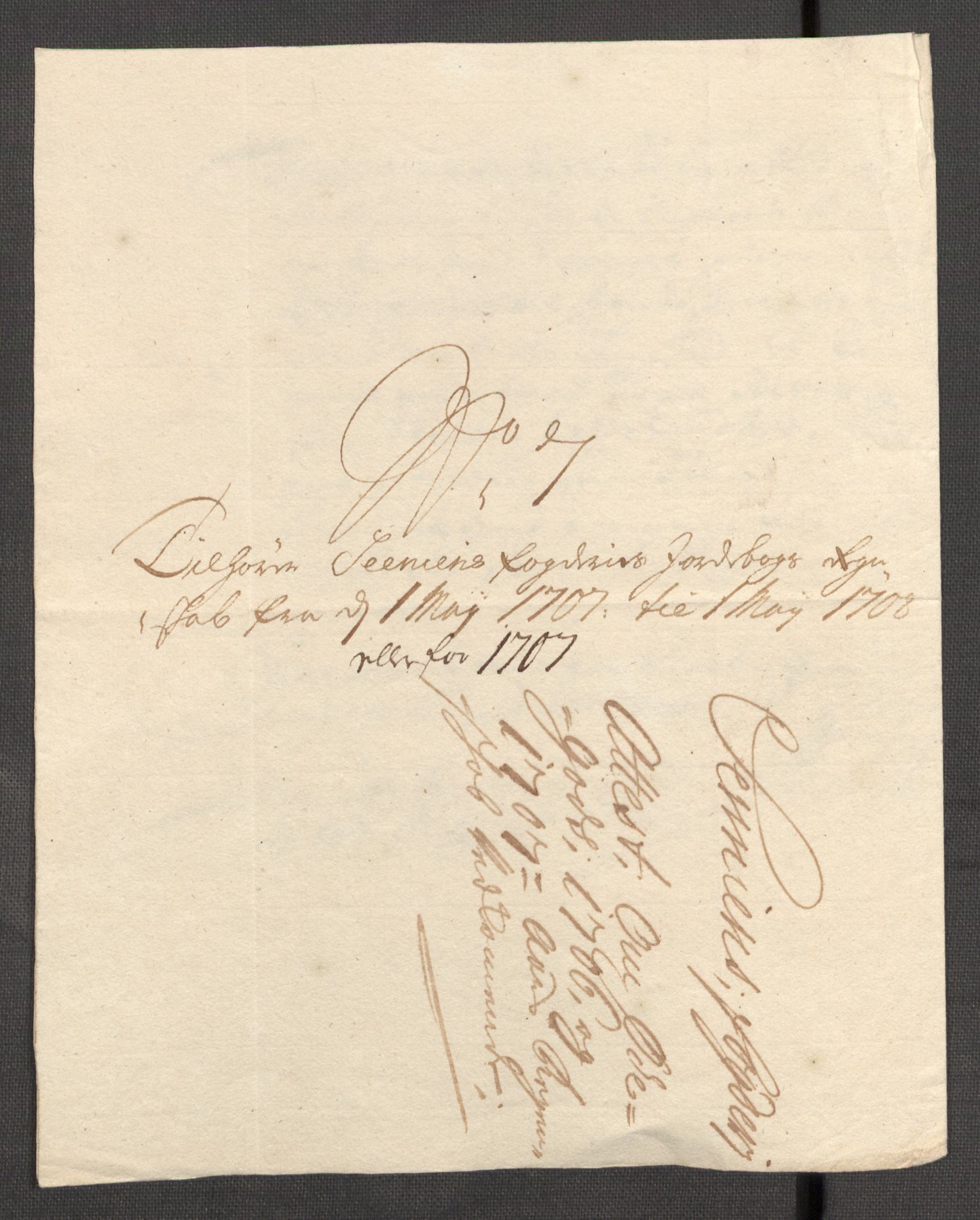 Rentekammeret inntil 1814, Reviderte regnskaper, Fogderegnskap, AV/RA-EA-4092/R68/L4756: Fogderegnskap Senja og Troms, 1705-1707, s. 396