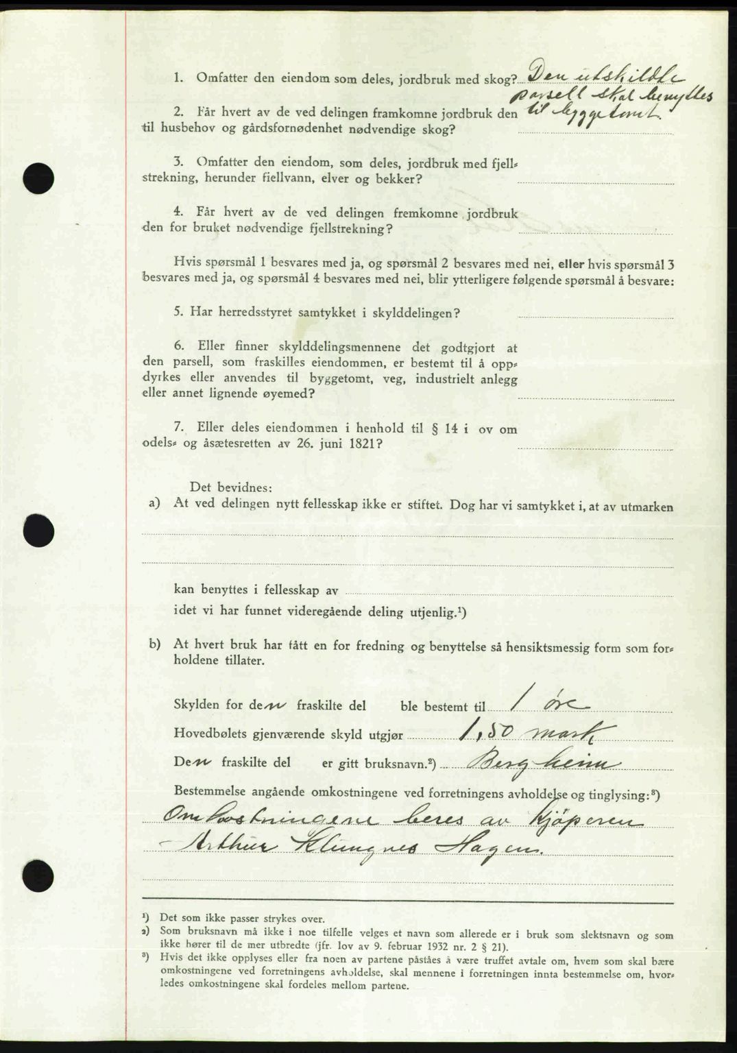 Romsdal sorenskriveri, AV/SAT-A-4149/1/2/2C: Pantebok nr. A21, 1946-1946, Dagboknr: 2373/1946