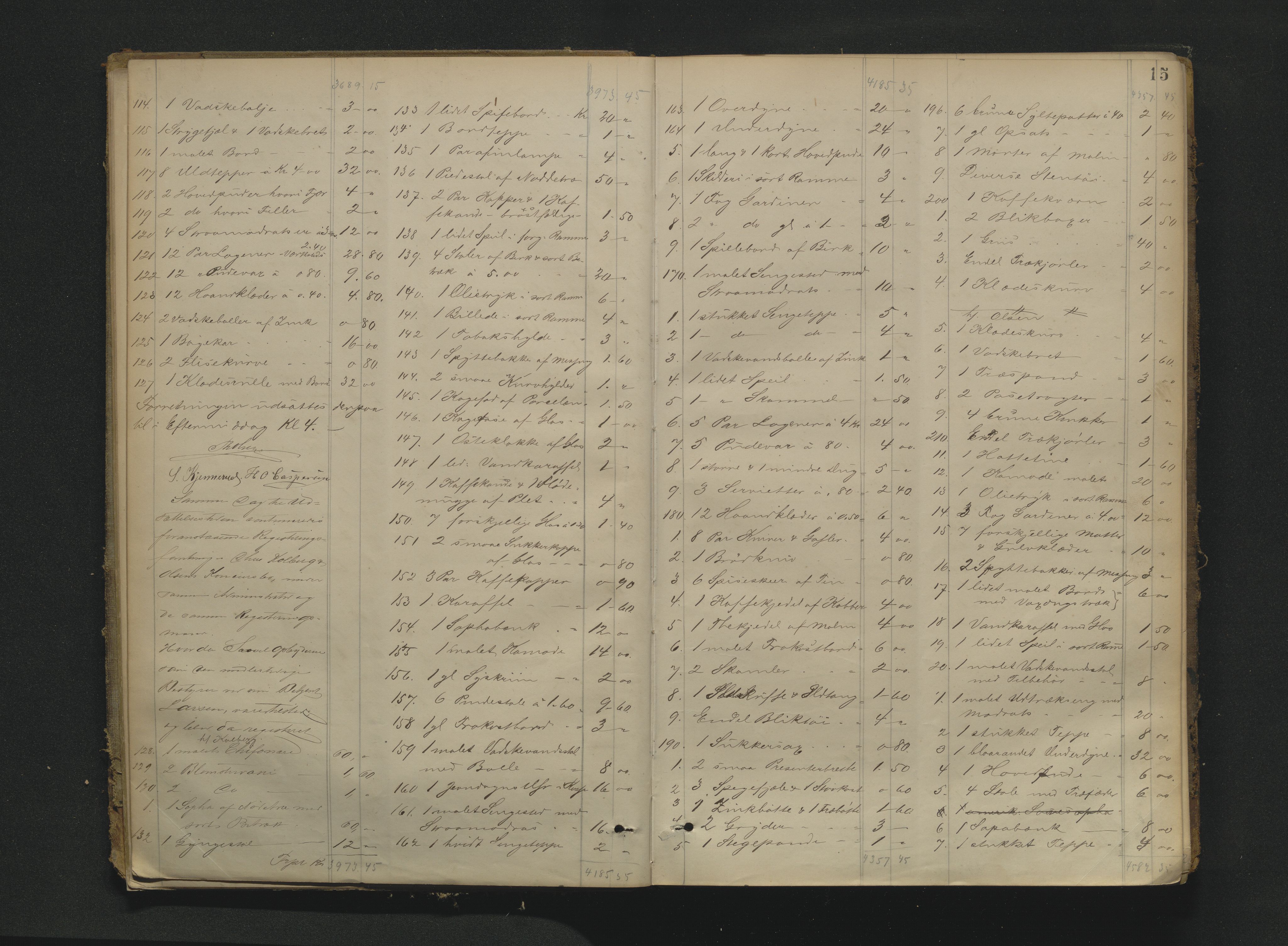 Drammen byfogd, AV/SAKO-A-222/H/Hb/Hbb/L0003: Registreringsprotokoll., 1877-1885, s. 15
