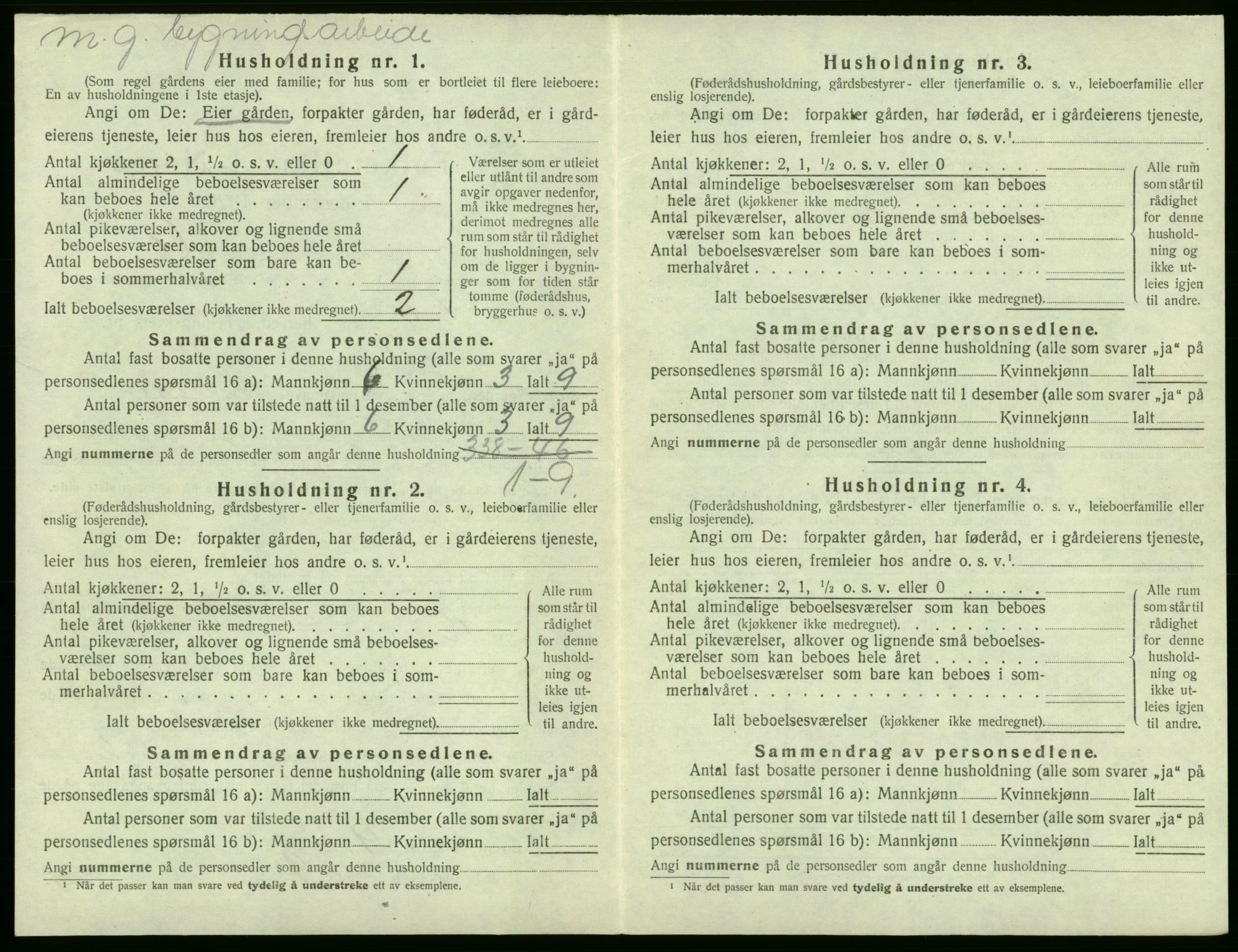 SAB, Folketelling 1920 for 1246 Fjell herred, 1920, s. 281