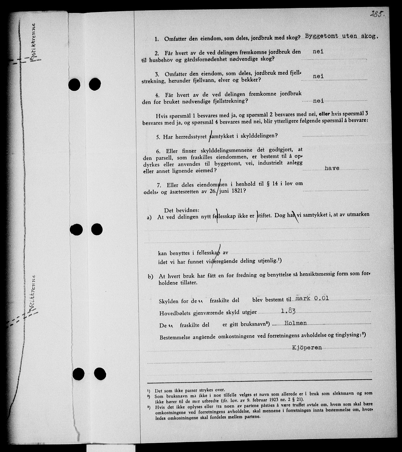 Holmestrand sorenskriveri, SAKO/A-67/G/Ga/Gaa/L0054: Pantebok nr. A-54, 1941-1942, Dagboknr: 1820/1941
