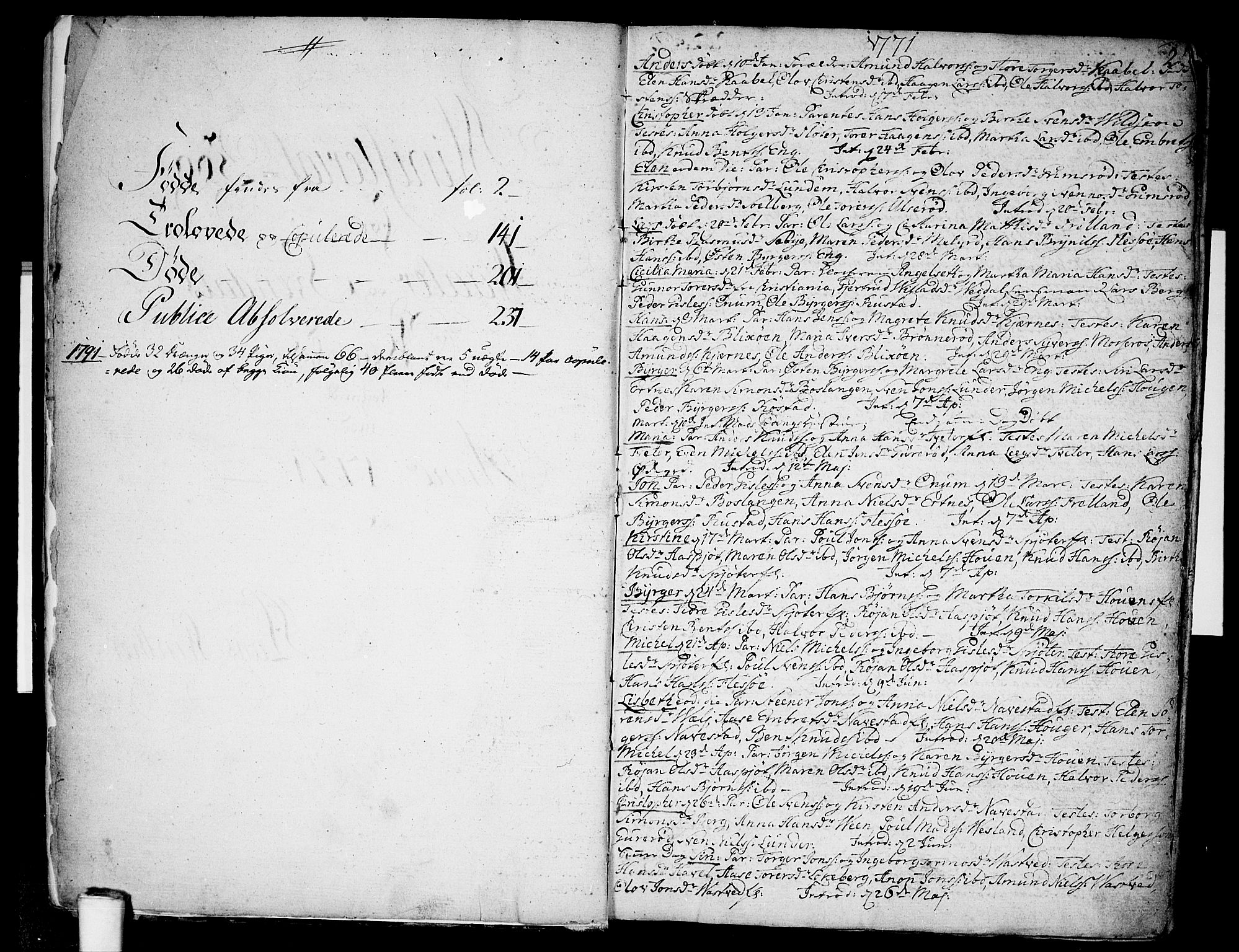 Våler prestekontor Kirkebøker, AV/SAO-A-11083/F/Fa/L0004: Ministerialbok nr. I 4, 1771-1815, s. 2