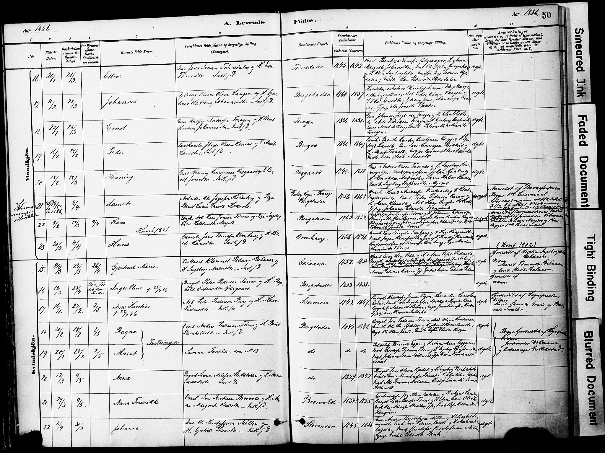 Ministerialprotokoller, klokkerbøker og fødselsregistre - Sør-Trøndelag, AV/SAT-A-1456/681/L0933: Ministerialbok nr. 681A11, 1879-1890, s. 50