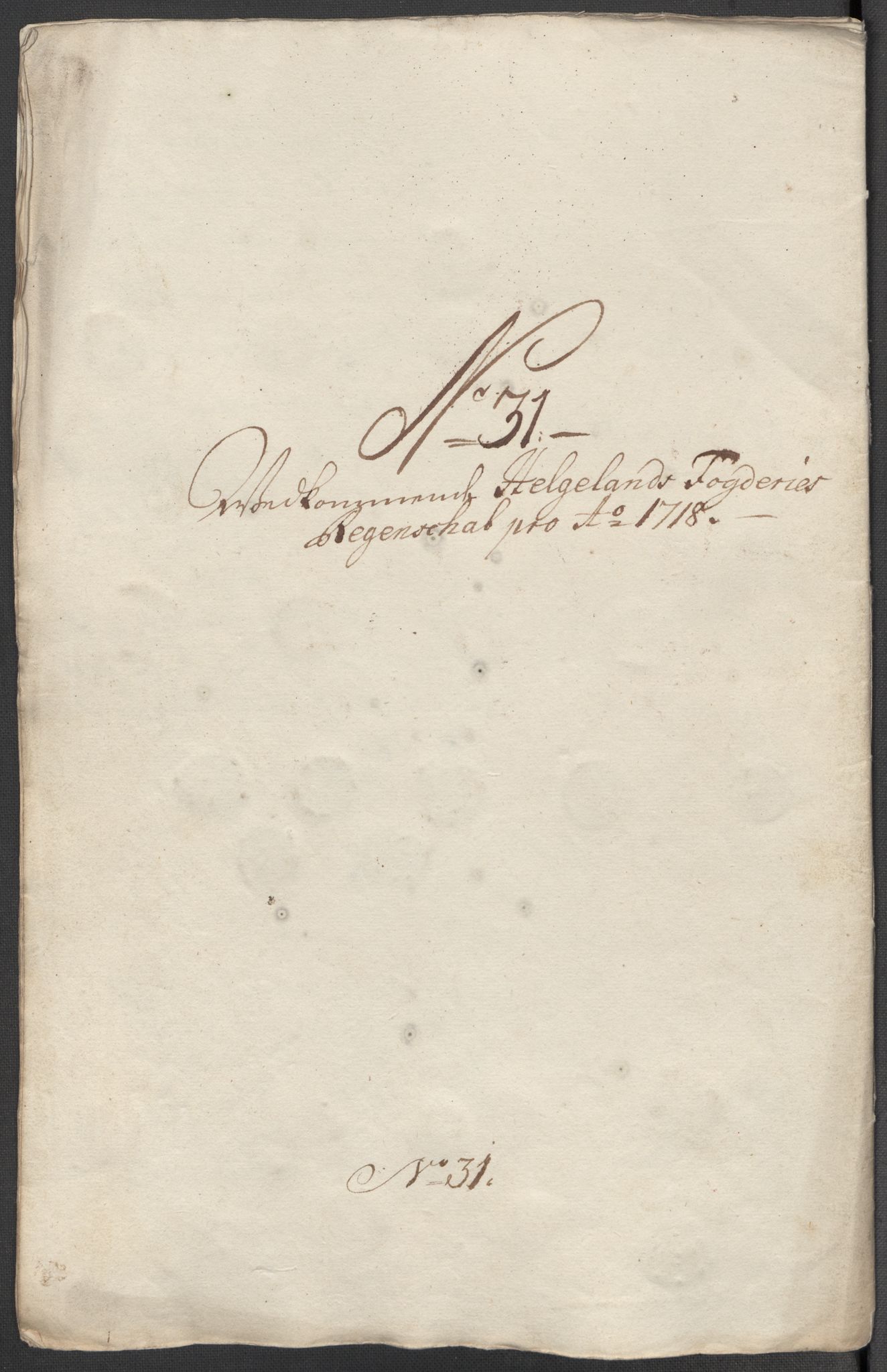 Rentekammeret inntil 1814, Reviderte regnskaper, Fogderegnskap, AV/RA-EA-4092/R65/L4516: Fogderegnskap Helgeland, 1718, s. 245