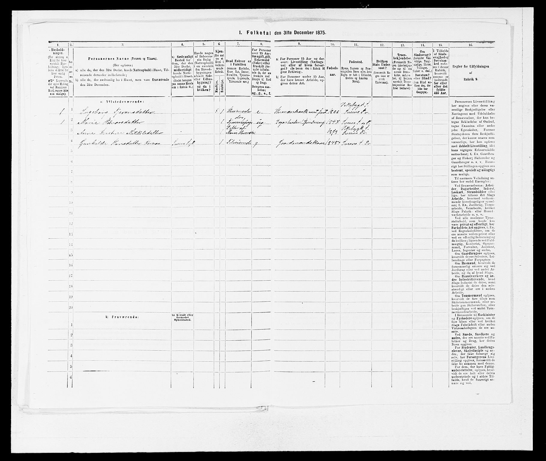 SAB, Folketelling 1875 for 1216P Sveio prestegjeld, 1875, s. 476