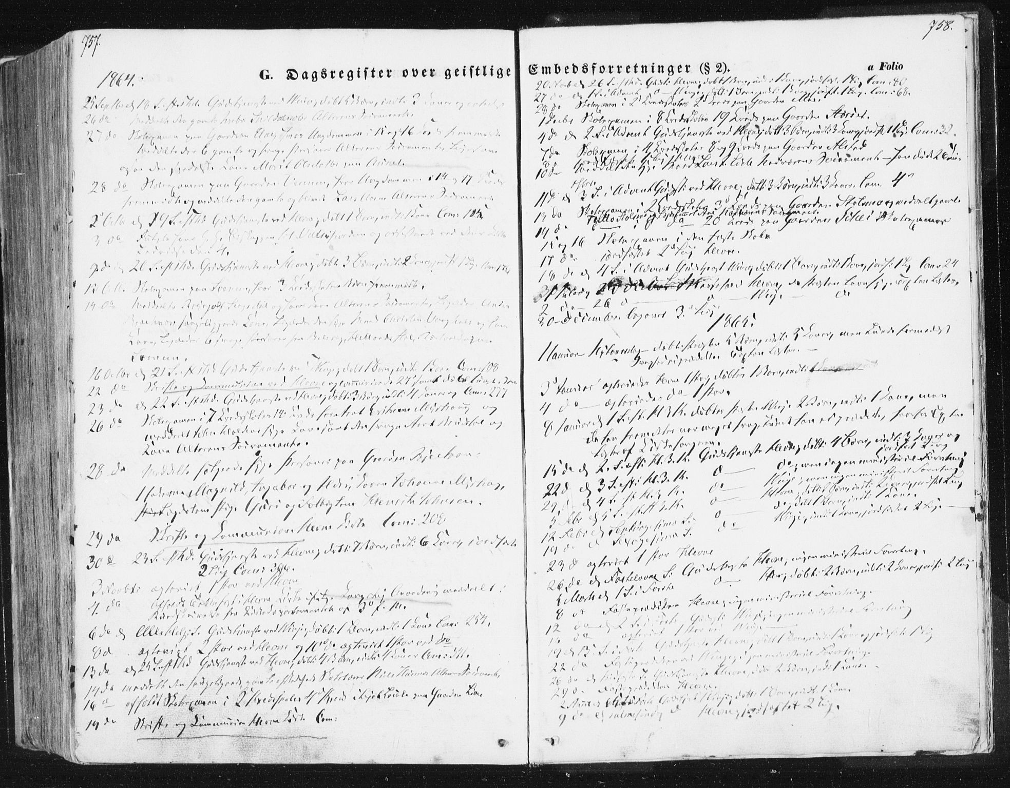 Ministerialprotokoller, klokkerbøker og fødselsregistre - Sør-Trøndelag, SAT/A-1456/630/L0494: Ministerialbok nr. 630A07, 1852-1868, s. 757-758