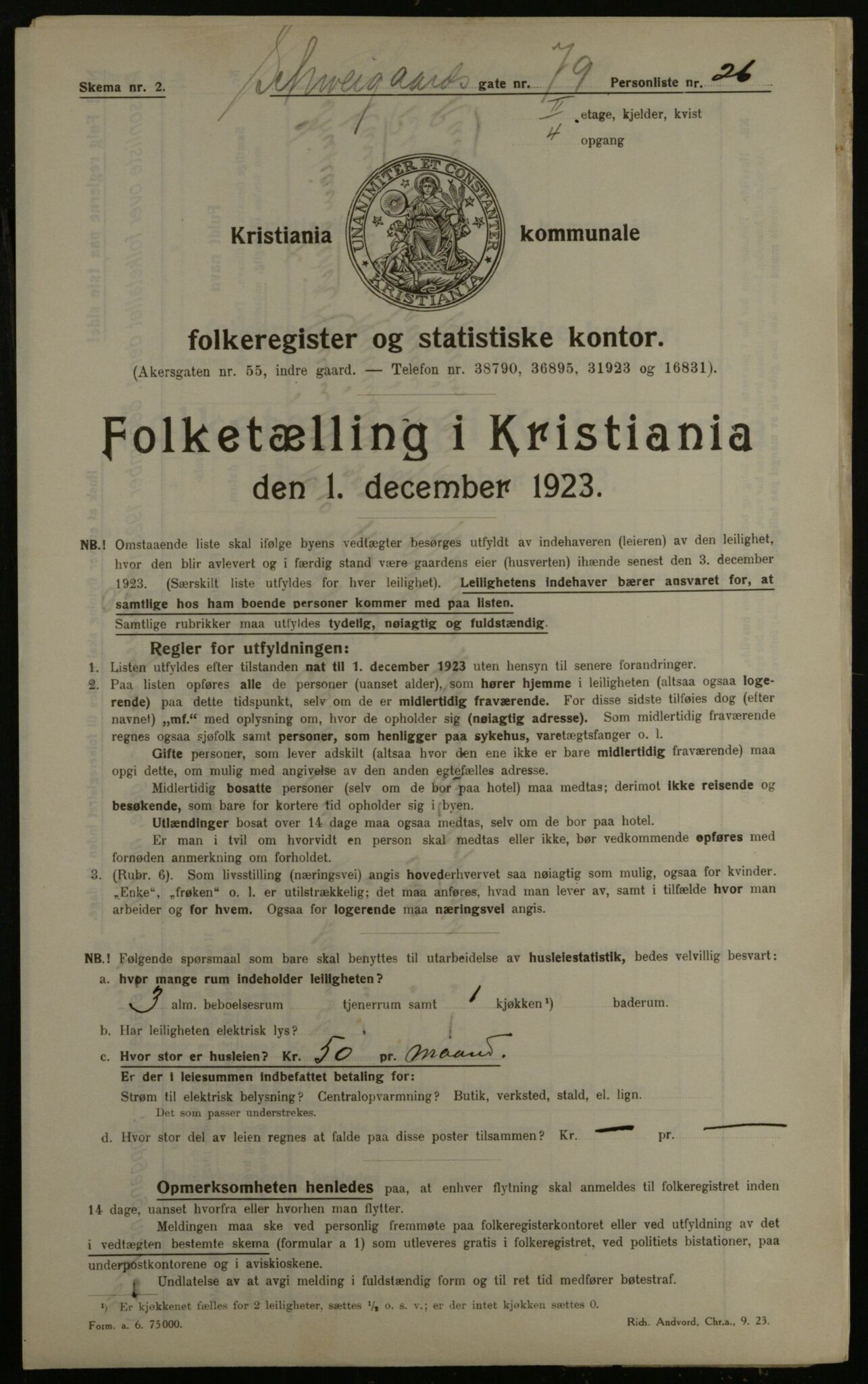 OBA, Kommunal folketelling 1.12.1923 for Kristiania, 1923, s. 101871