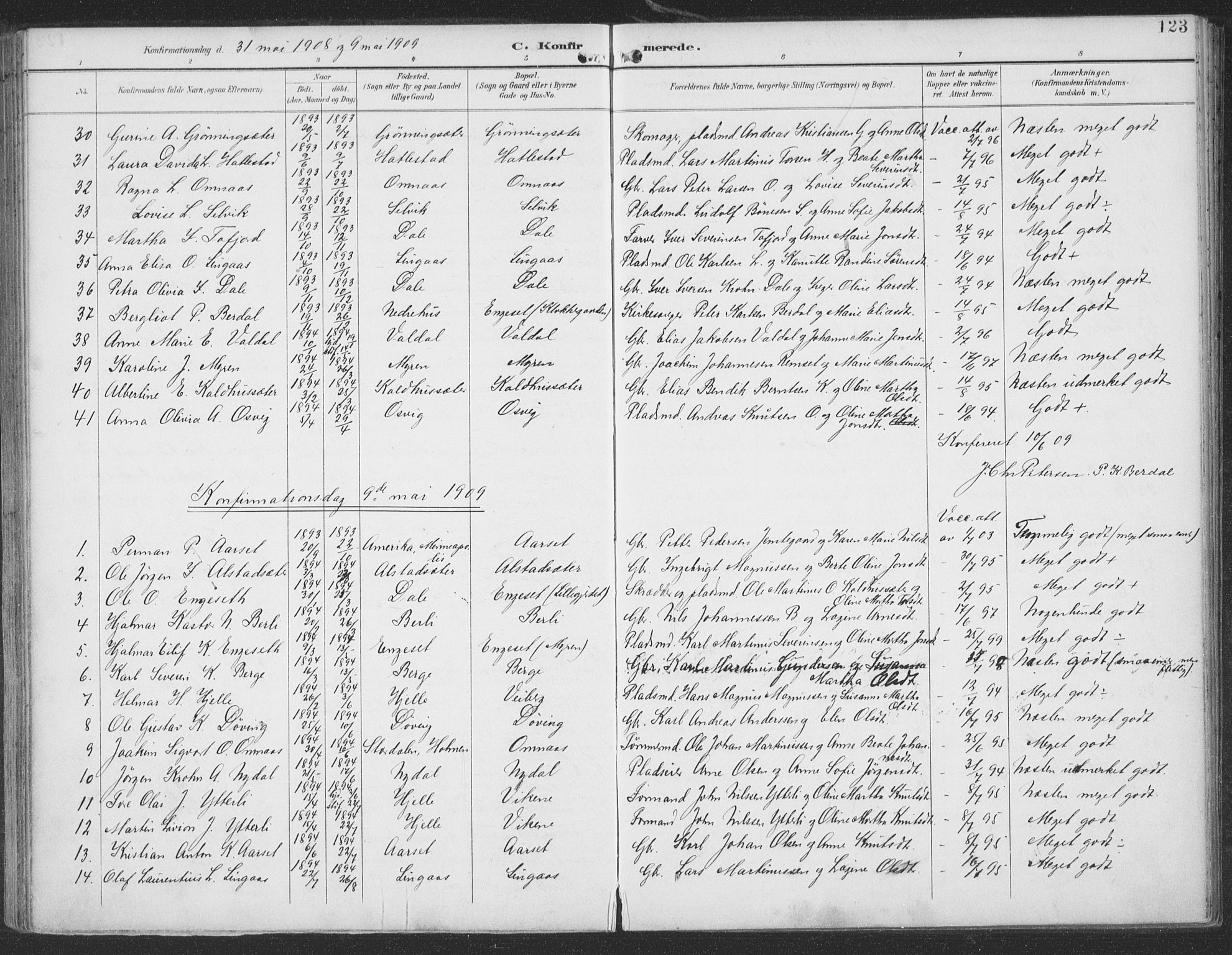 Ministerialprotokoller, klokkerbøker og fødselsregistre - Møre og Romsdal, SAT/A-1454/519/L0256: Ministerialbok nr. 519A15, 1895-1912, s. 123