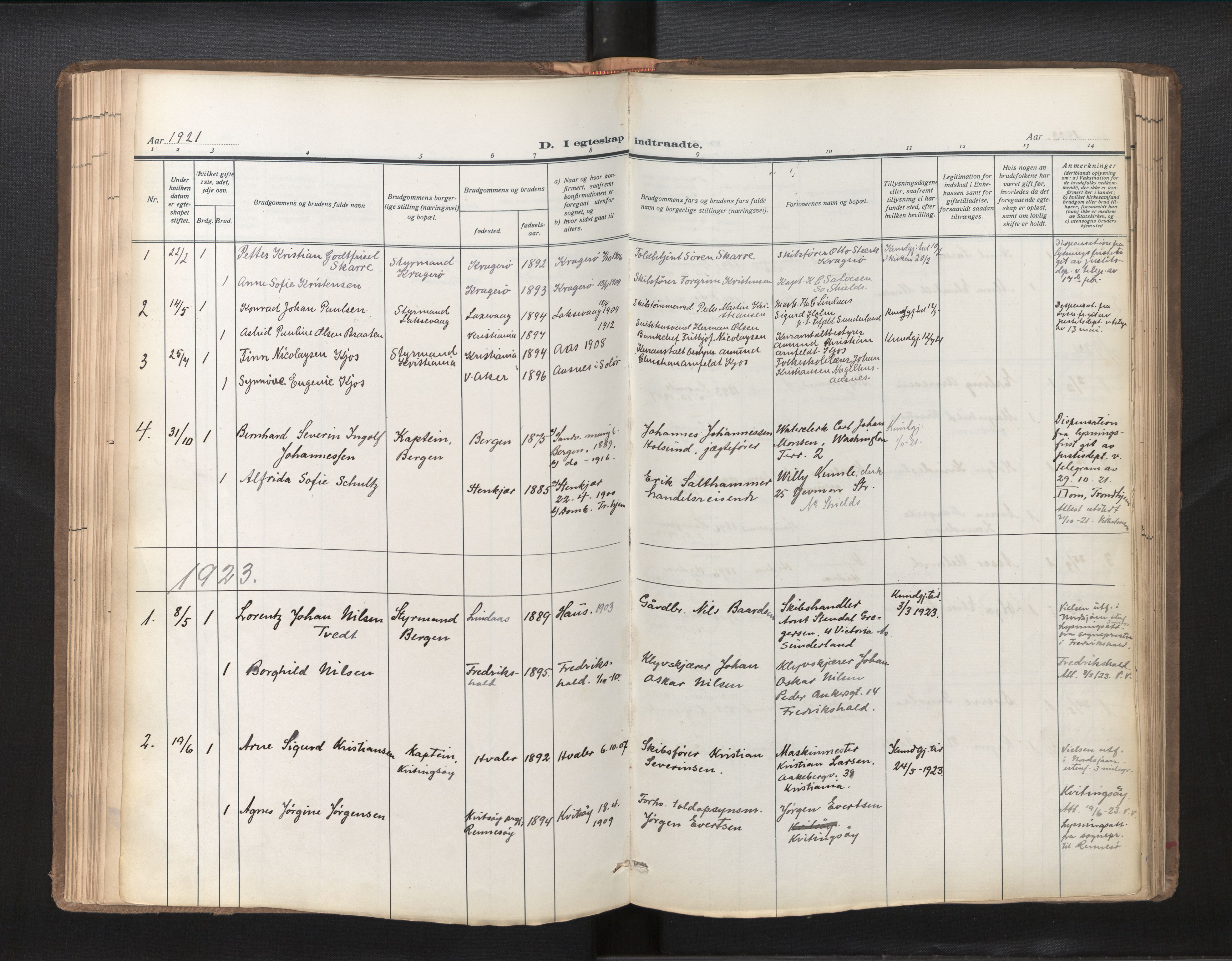 Den norske sjømannsmisjon i utlandet/Tyne-havnene (North Shields og New Castle), AV/SAB-SAB/PA-0101/H/Ha/L0003: Ministerialbok nr. A 3, 1898-1966