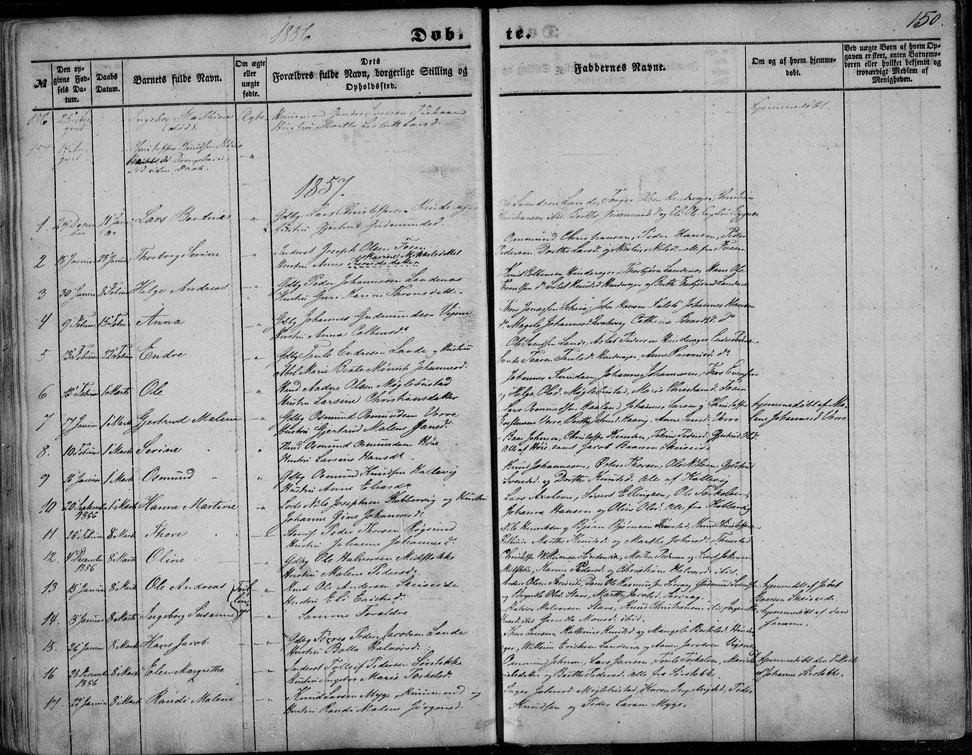 Avaldsnes sokneprestkontor, AV/SAST-A -101851/H/Ha/Haa/L0008: Ministerialbok nr. A 8, 1847-1857, s. 150