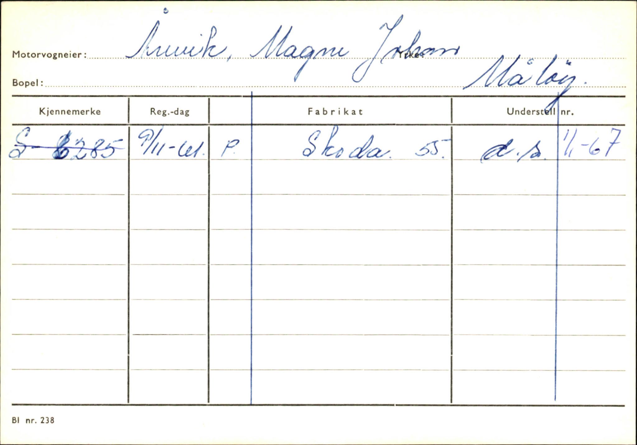 Statens vegvesen, Sogn og Fjordane vegkontor, SAB/A-5301/4/F/L0145: Registerkort Vågsøy S-Å. Årdal I-P, 1945-1975, s. 838