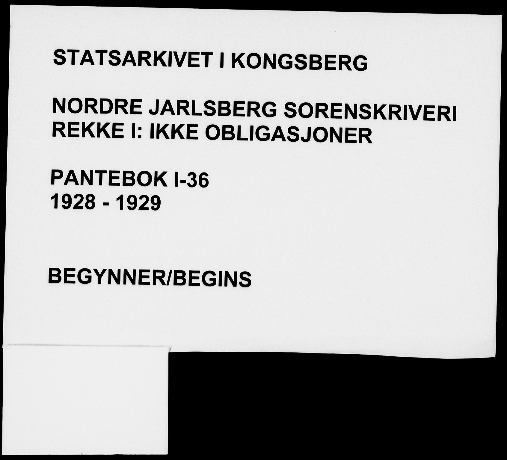 Nordre Jarlsberg sorenskriveri, AV/SAKO-A-80/G/Ga/Gac/L0036: Pantebok nr. I 36, 1928-1929