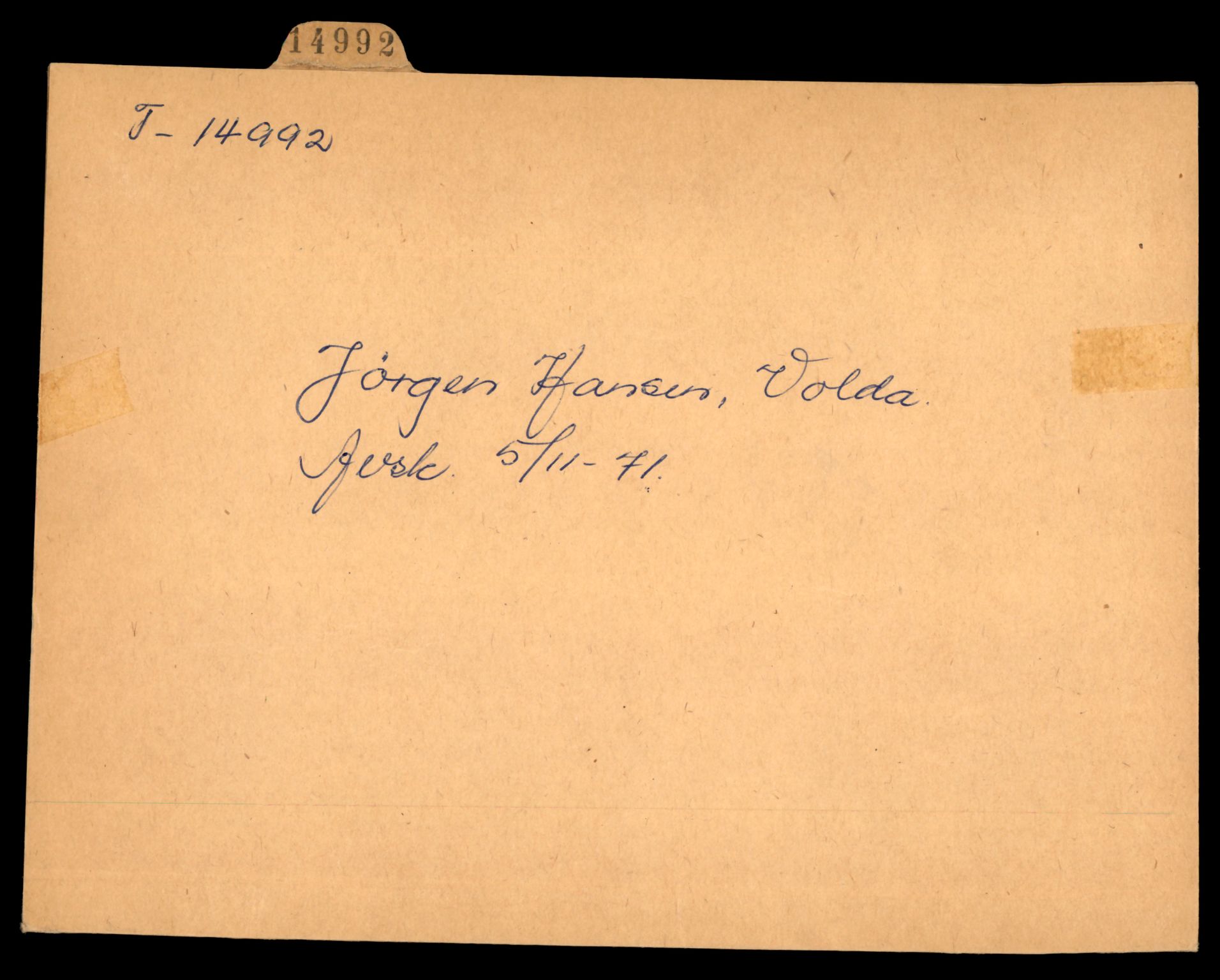 Møre og Romsdal vegkontor - Ålesund trafikkstasjon, AV/SAT-A-4099/F/Fe/L0049: Registreringskort for kjøretøy T 14864 - T 18613, 1927-1998, s. 3071