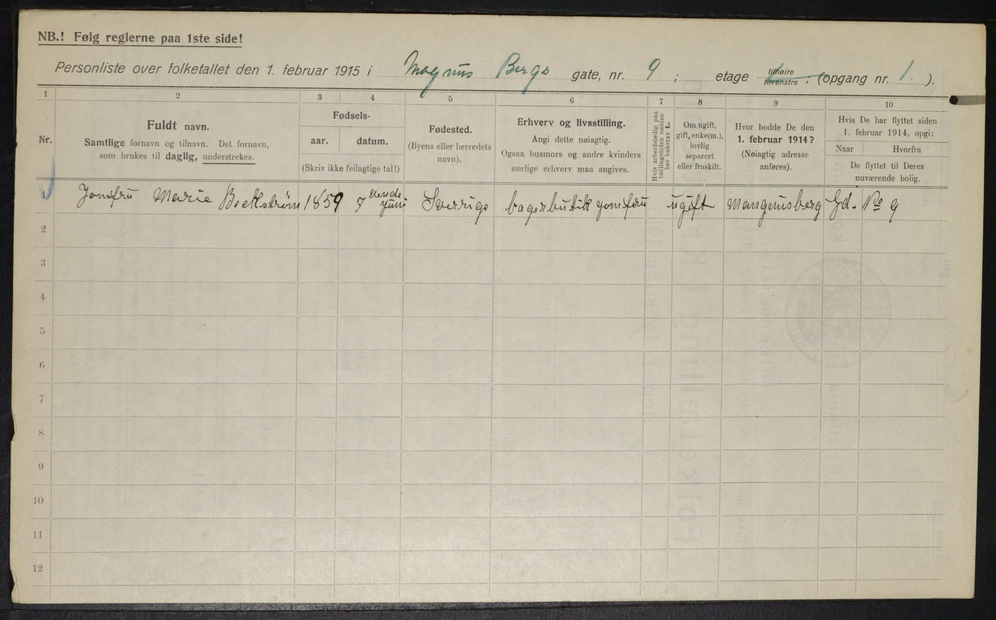 OBA, Kommunal folketelling 1.2.1915 for Kristiania, 1915, s. 58602
