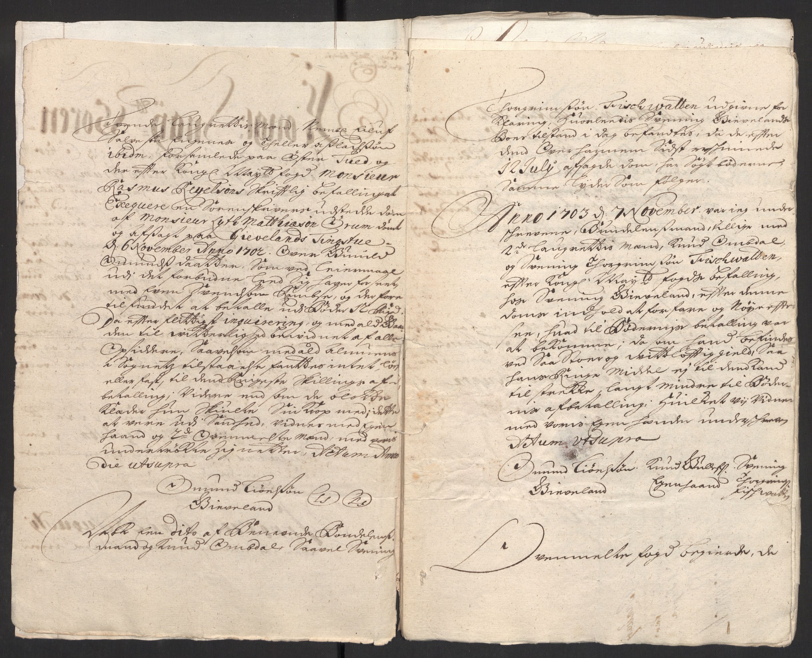 Rentekammeret inntil 1814, Reviderte regnskaper, Fogderegnskap, RA/EA-4092/R40/L2447: Fogderegnskap Råbyggelag, 1703-1705, s. 39