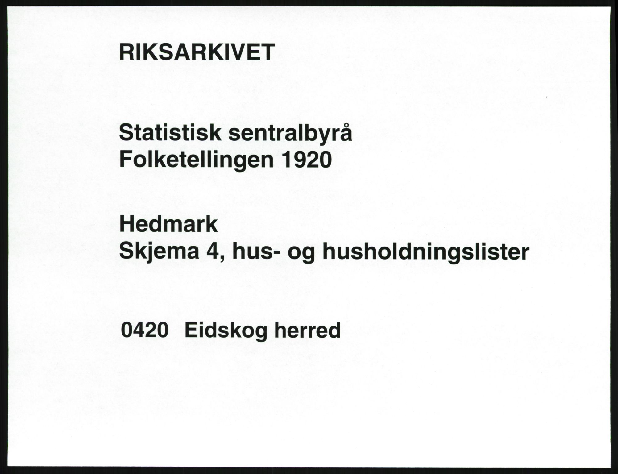 SAH, Folketelling 1920 for 0420 Eidskog herred, 1920, s. 67