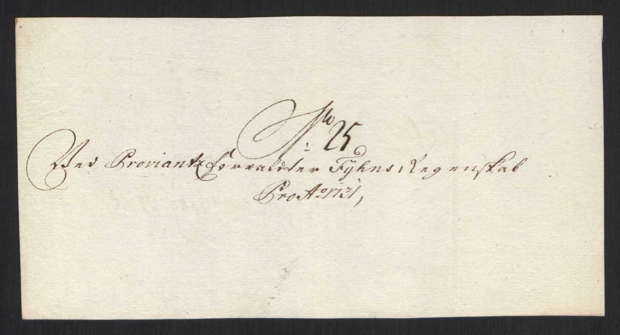 Rentekammeret inntil 1814, Reviderte regnskaper, Militære regnskaper, AV/RA-EA-4069/Rd/L0649: Trondheim festningsregnskaper, 1731