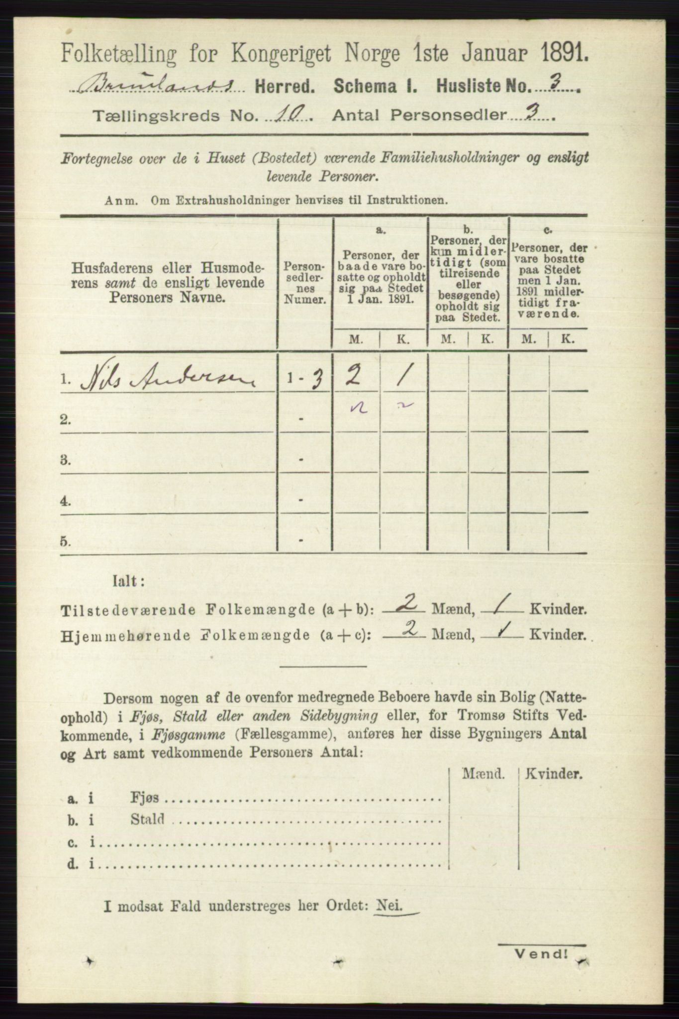 RA, Folketelling 1891 for 0726 Brunlanes herred, 1891, s. 4673