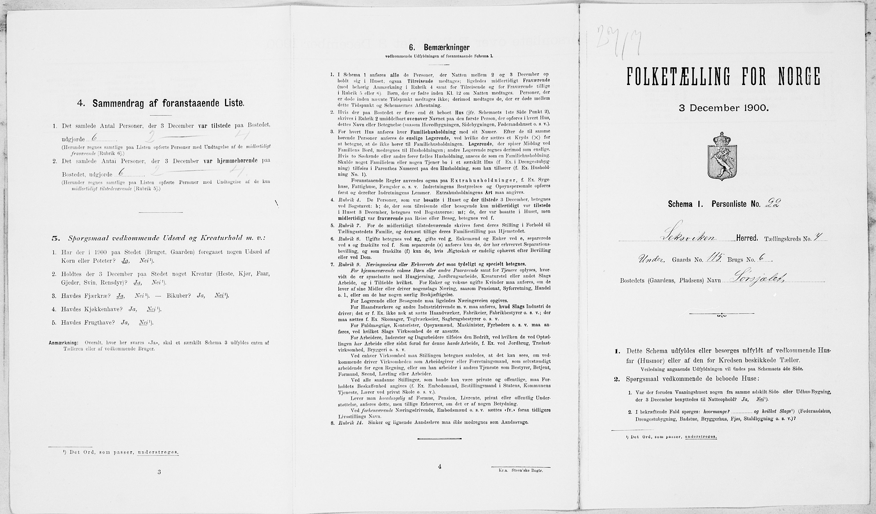 SAT, Folketelling 1900 for 1718 Leksvik herred, 1900, s. 873