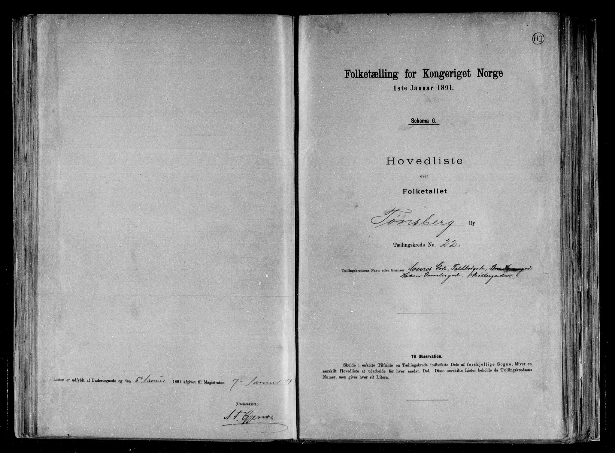 RA, Folketelling 1891 for 0705 Tønsberg kjøpstad, 1891, s. 47