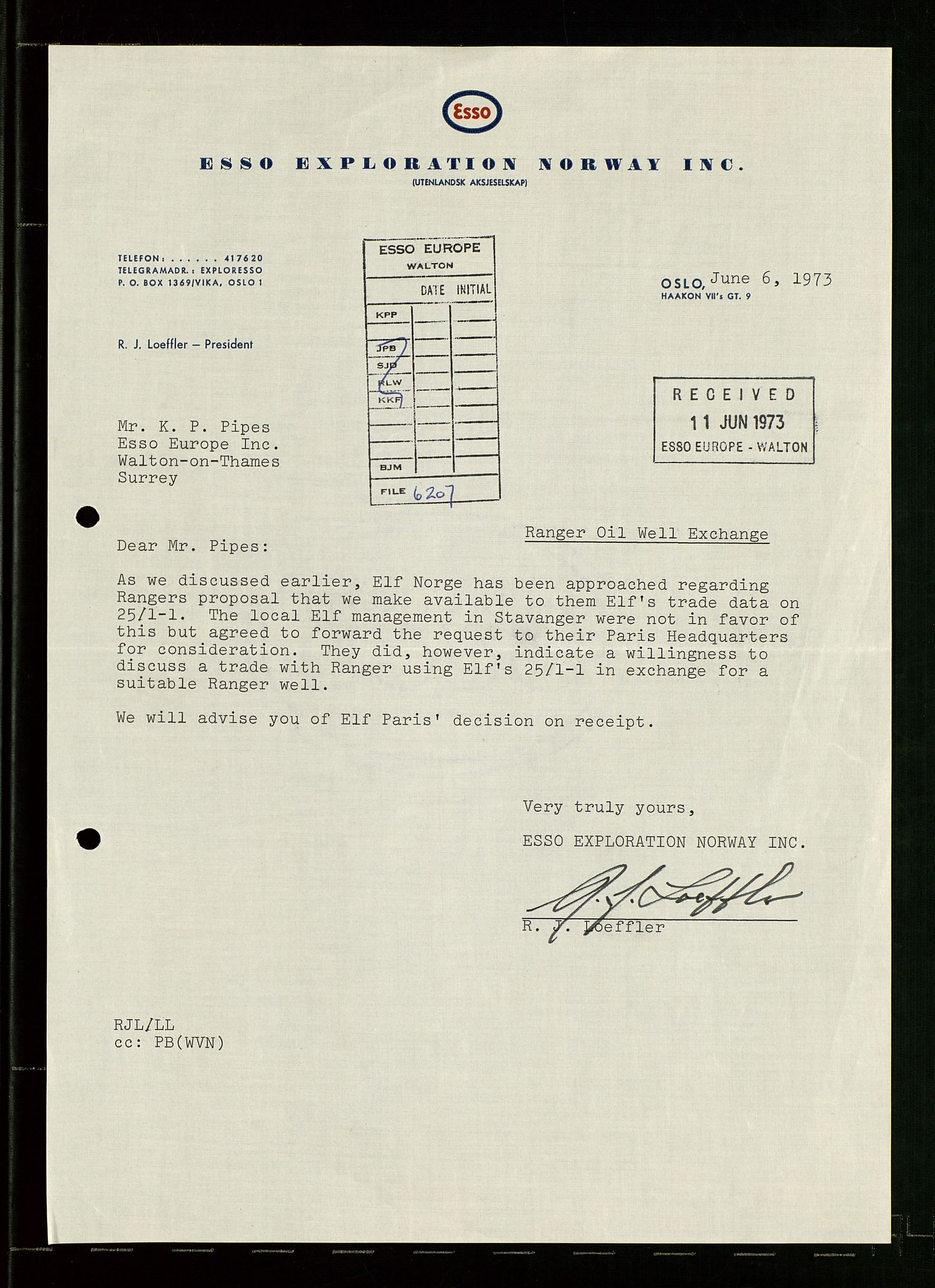 Pa 1512 - Esso Exploration and Production Norway Inc., SAST/A-101917/E/Ea/L0021: Sak og korrespondanse, 1965-1974, s. 458