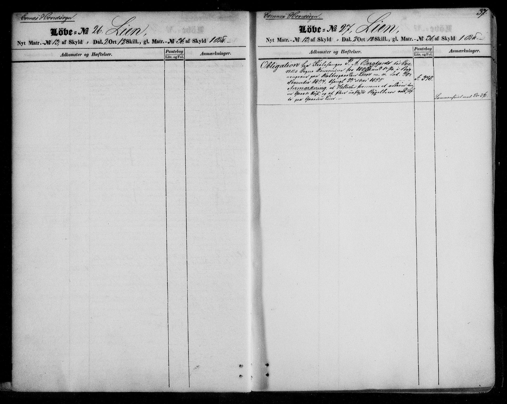 Steigen og Ofoten sorenskriveri, SAT/A-0030/1/2/2A/L0024: Panteregister nr. 24, 1842-1910, s. 37