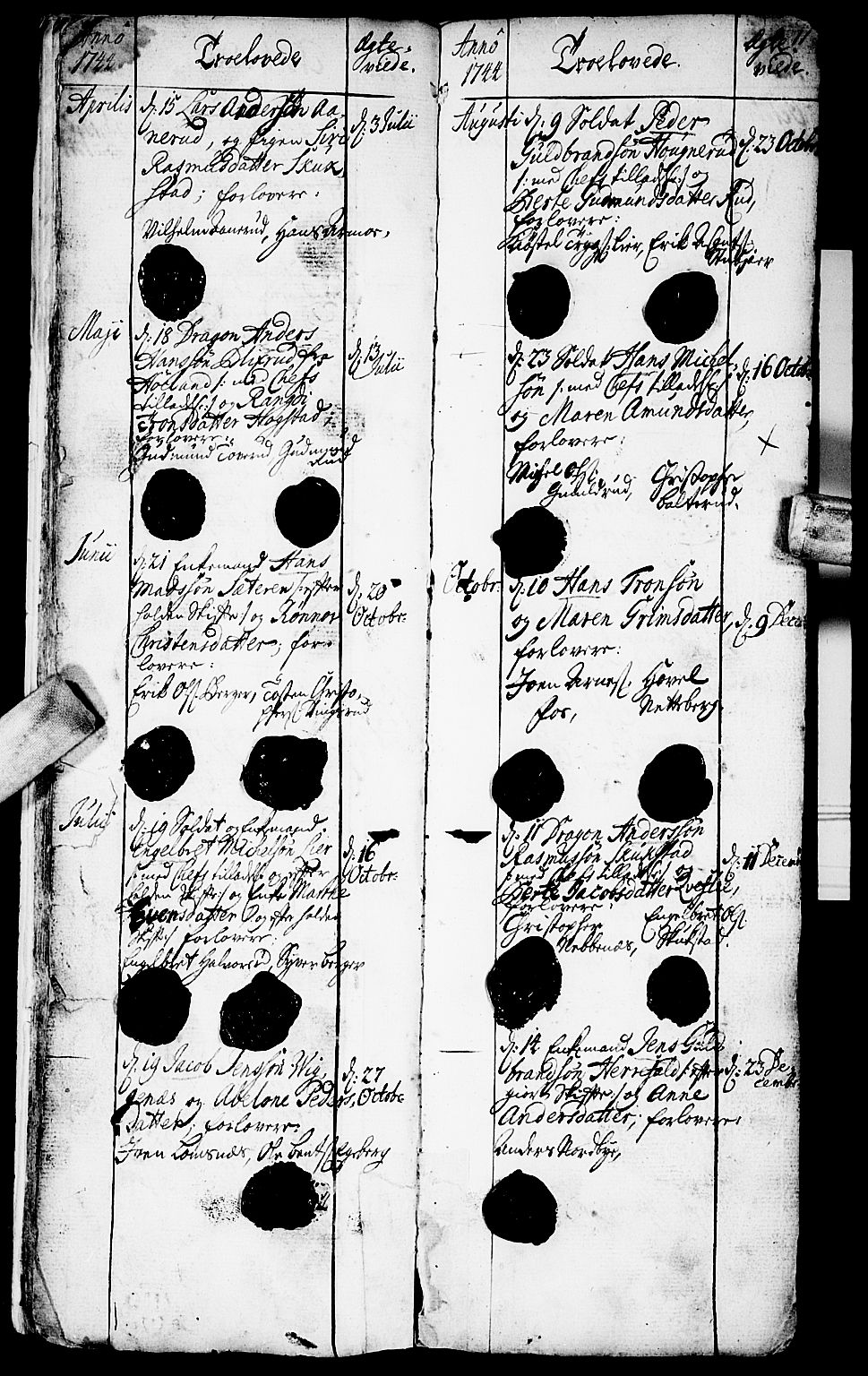 Aurskog prestekontor Kirkebøker, SAO/A-10304a/F/Fa/L0002: Ministerialbok nr. I 2, 1735-1766, s. 17