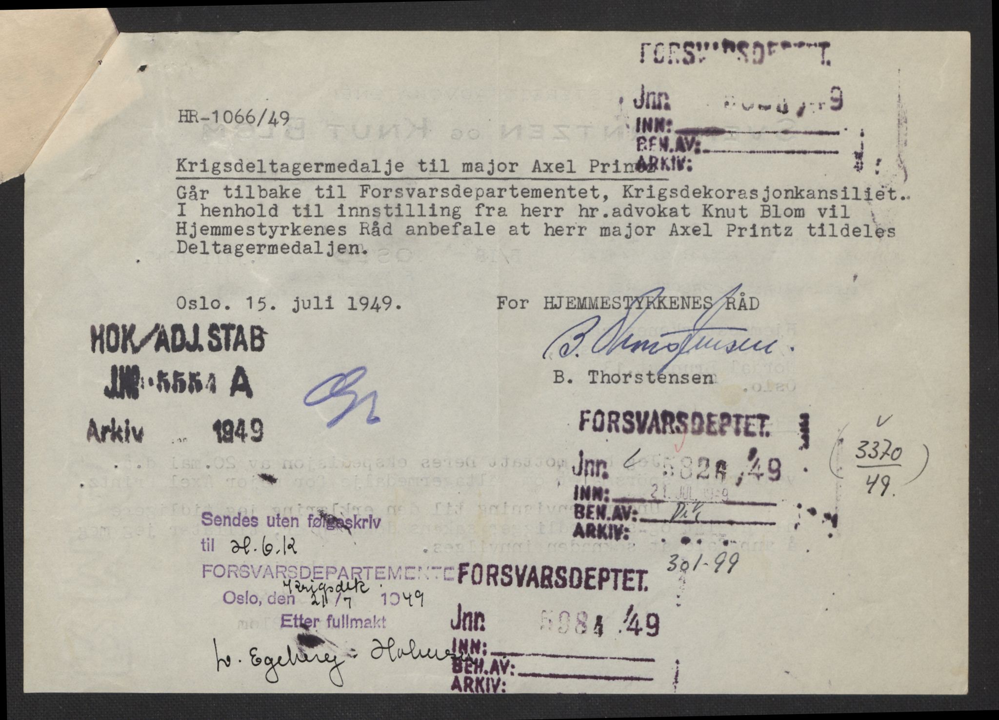 Forsvarsdepartementet, arkivet 1940-1945, AV/RA-RAFA-2062, 1940-1945, s. 686