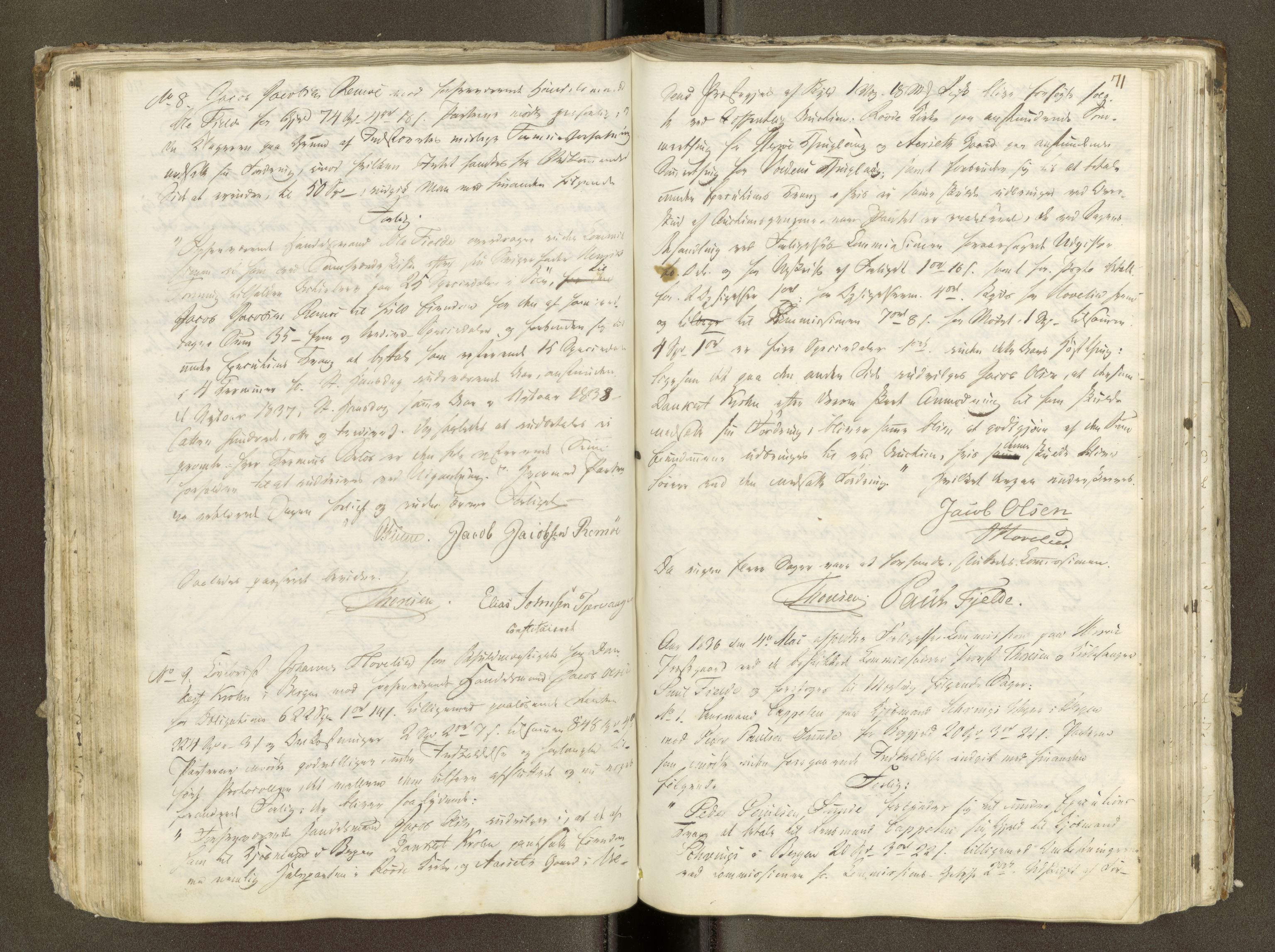 Herøy forliksråd (Møre og Romsdal), AV/SAT-A-2073/A/L0002: Møtebok, 1797-1843, s. 70b-71a