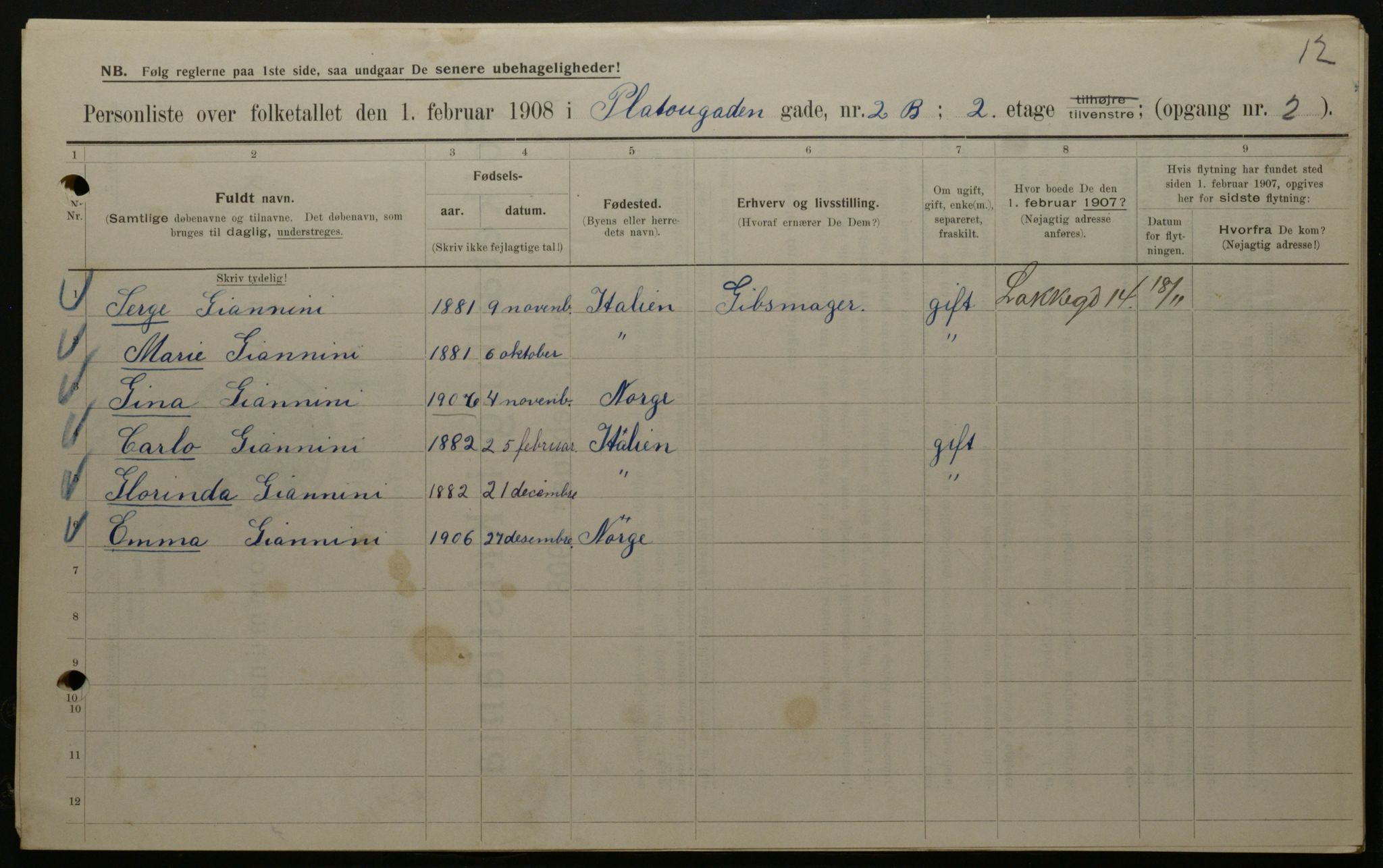 OBA, Kommunal folketelling 1.2.1908 for Kristiania kjøpstad, 1908, s. 72021