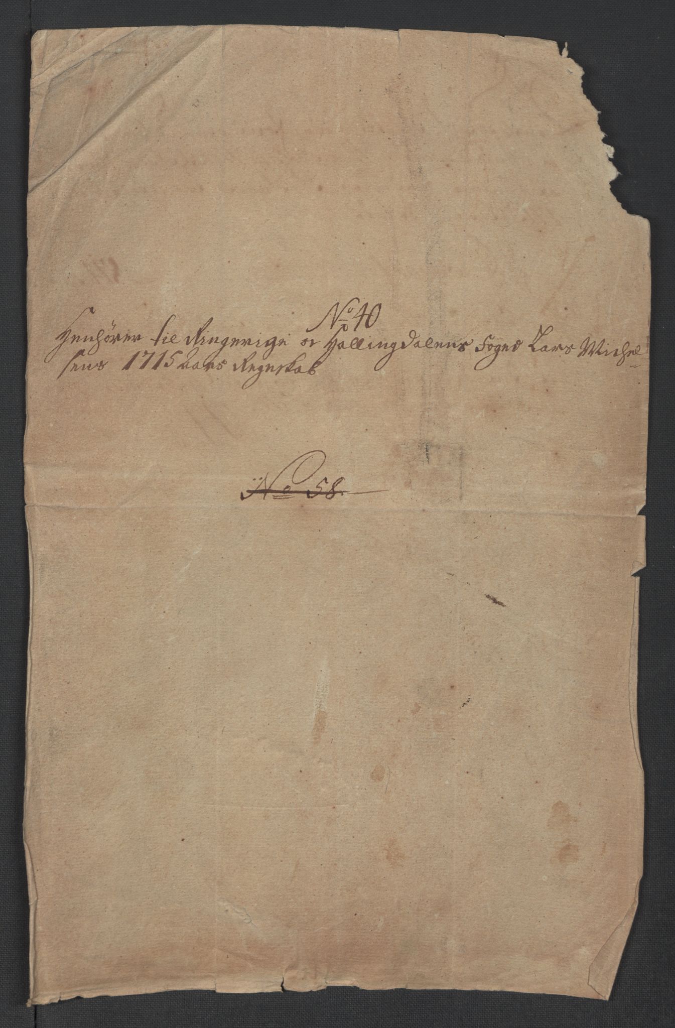 Rentekammeret inntil 1814, Reviderte regnskaper, Fogderegnskap, RA/EA-4092/R23/L1473: Fogderegnskap Ringerike og Hallingdal, 1715, s. 340