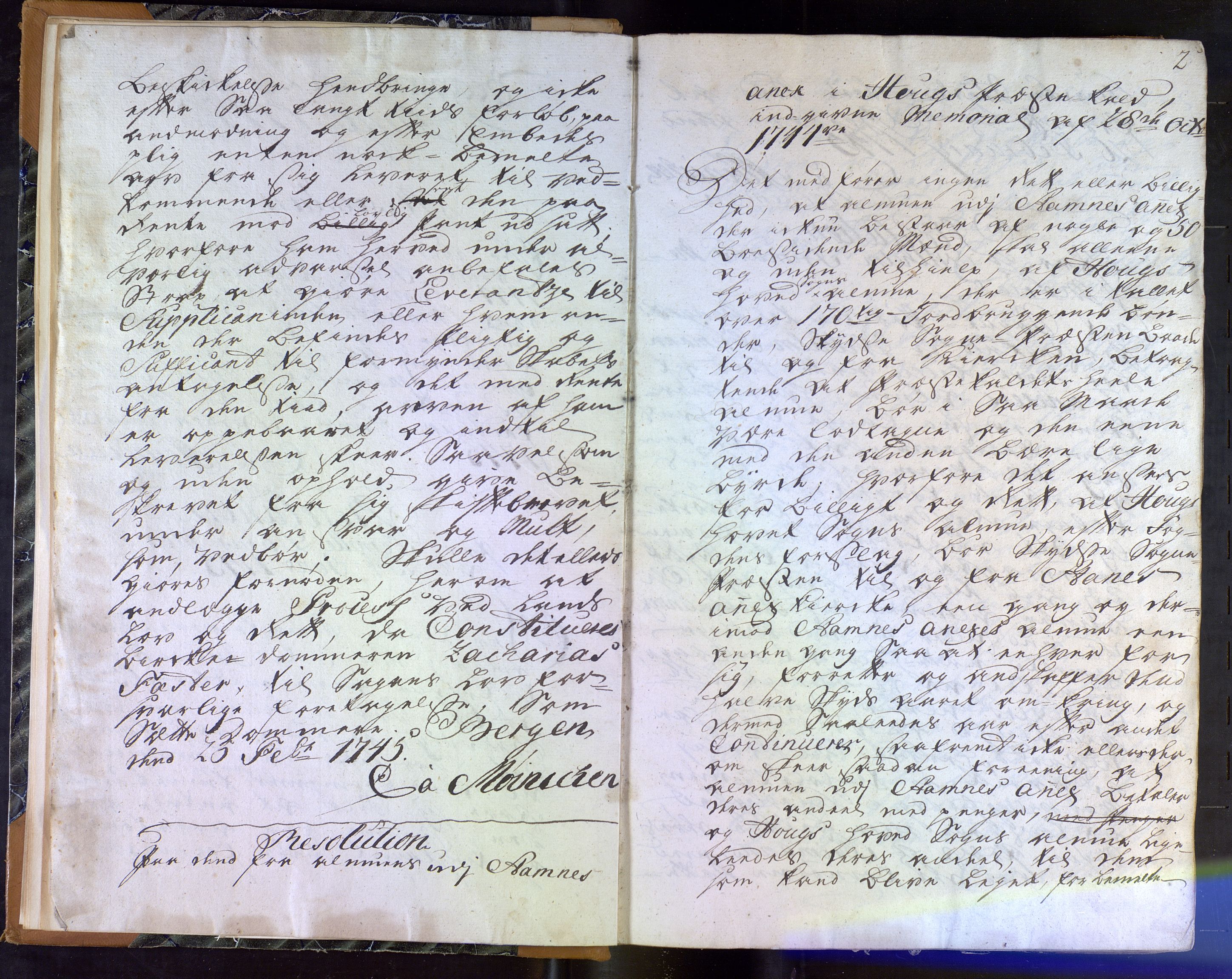Stiftamtmannen i Bergen, SAB/A-100006/A/Aa/L0024: Lnr.21, 1745-1752