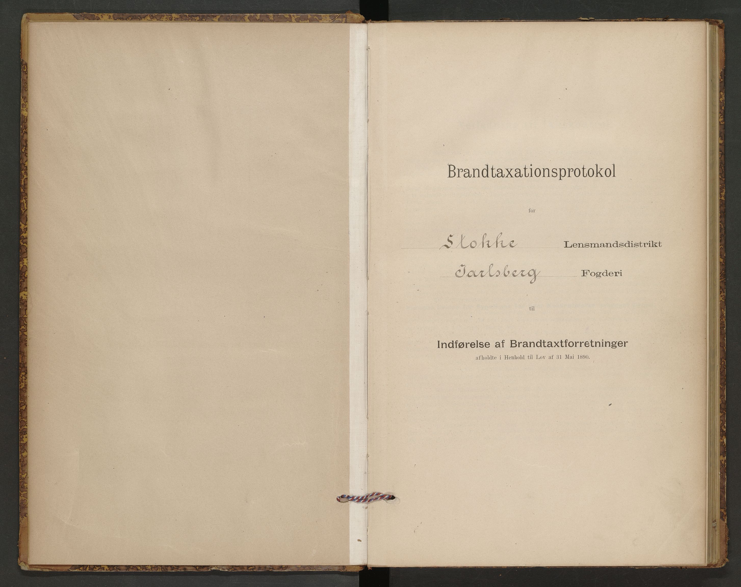 Stokke lensmannskontor, SAKO/A-550/Y/Yb/Ybb/L0001: Skjematakstprotokoll, 1895-1918