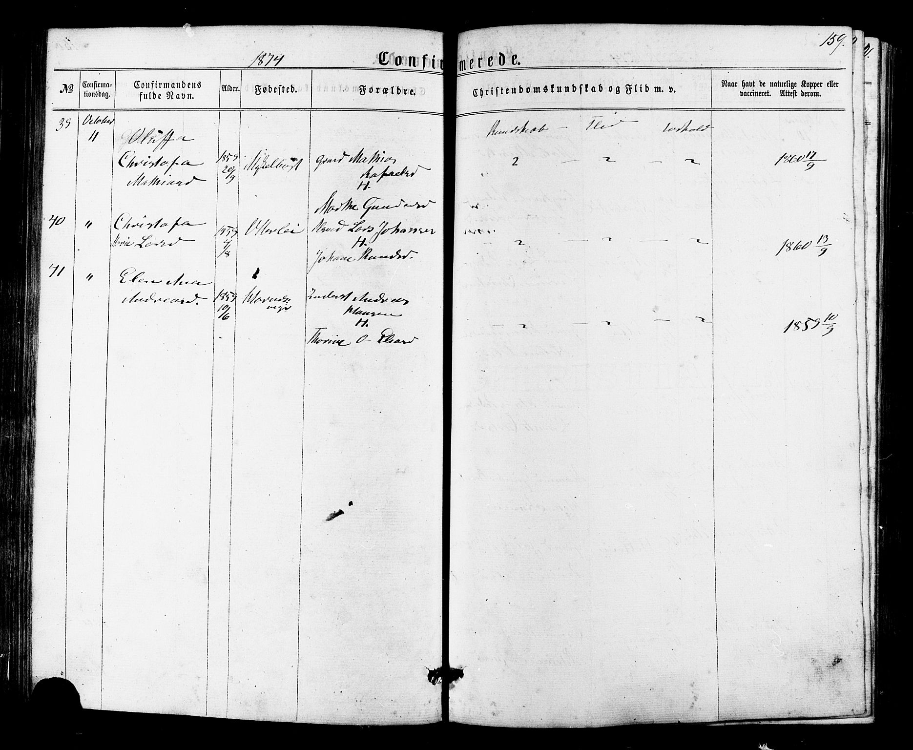 Ministerialprotokoller, klokkerbøker og fødselsregistre - Møre og Romsdal, SAT/A-1454/536/L0498: Ministerialbok nr. 536A07, 1862-1875, s. 159