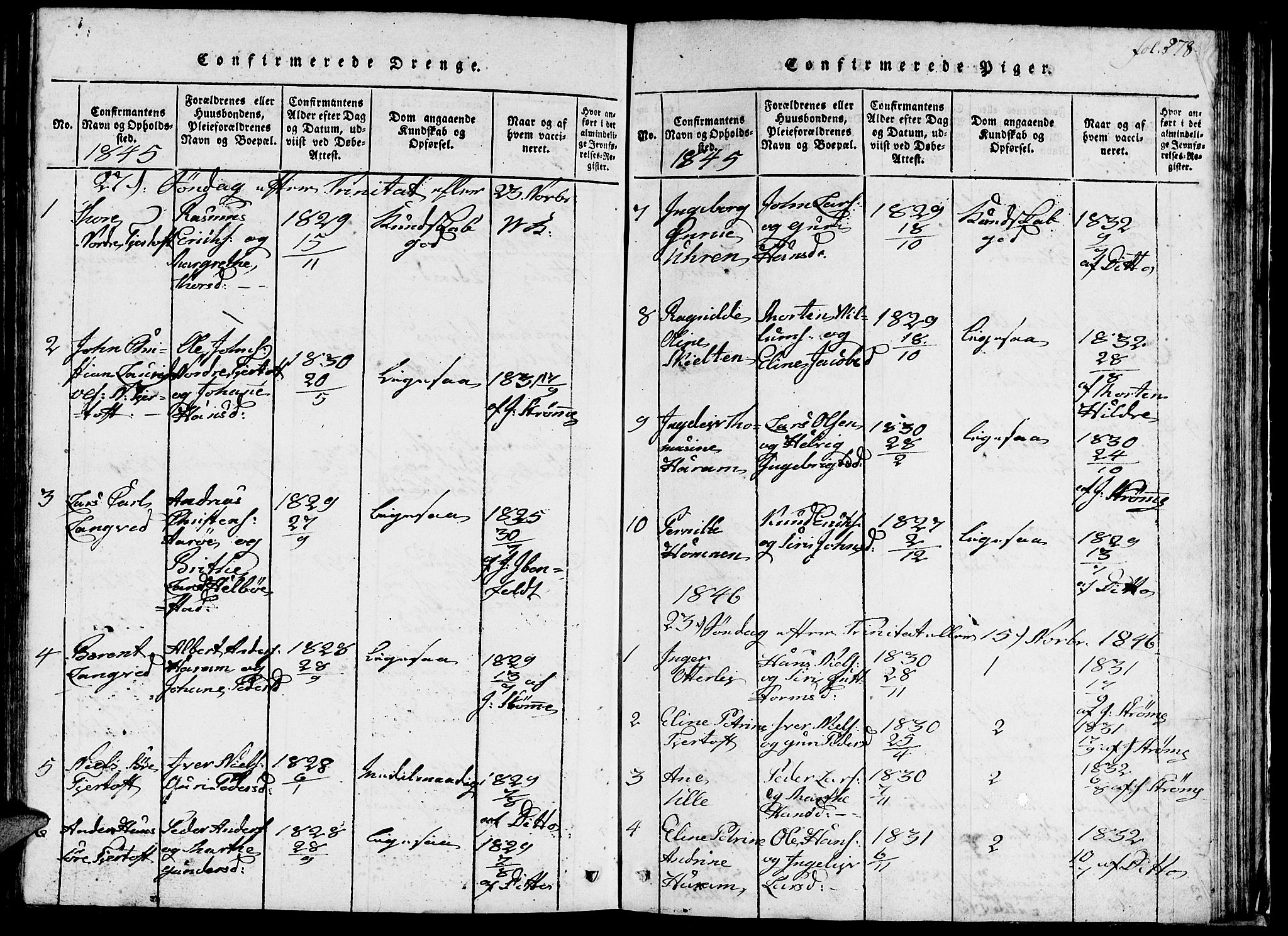 Ministerialprotokoller, klokkerbøker og fødselsregistre - Møre og Romsdal, AV/SAT-A-1454/536/L0506: Klokkerbok nr. 536C01, 1818-1859, s. 278