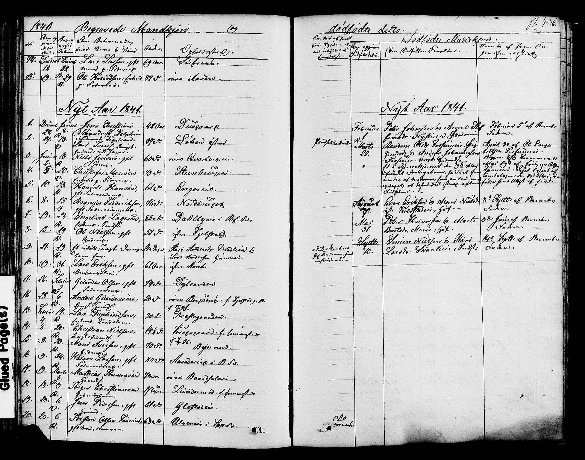 Ringsaker prestekontor, AV/SAH-PREST-014/K/Ka/L0008: Ministerialbok nr. 8, 1837-1850, s. 436