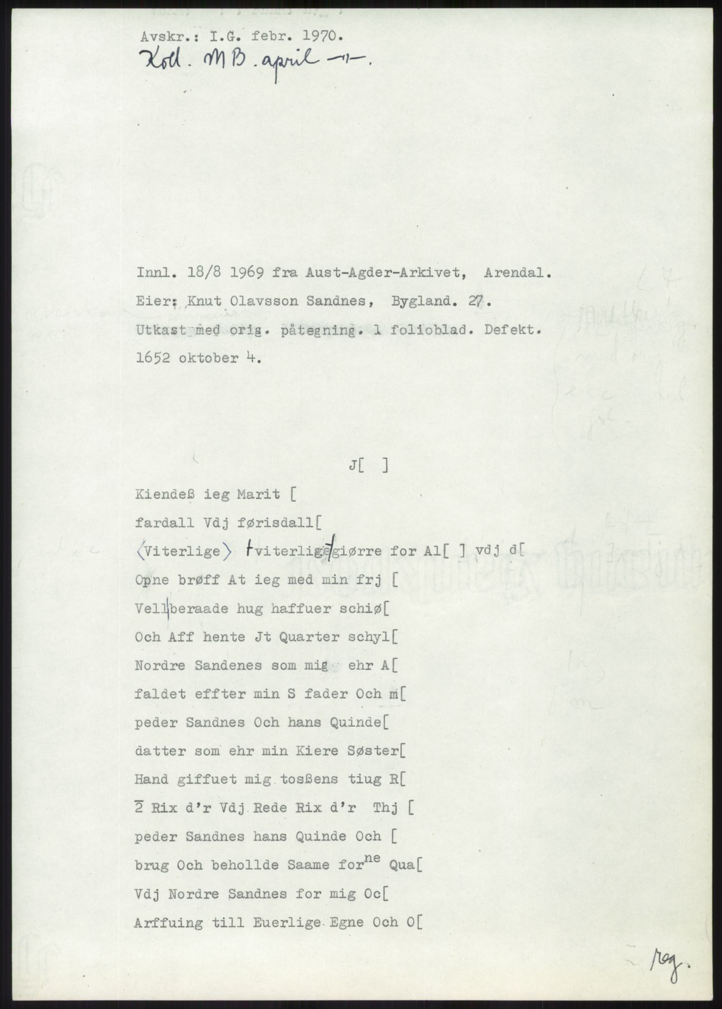 Samlinger til kildeutgivelse, Diplomavskriftsamlingen, AV/RA-EA-4053/H/Ha, s. 1917